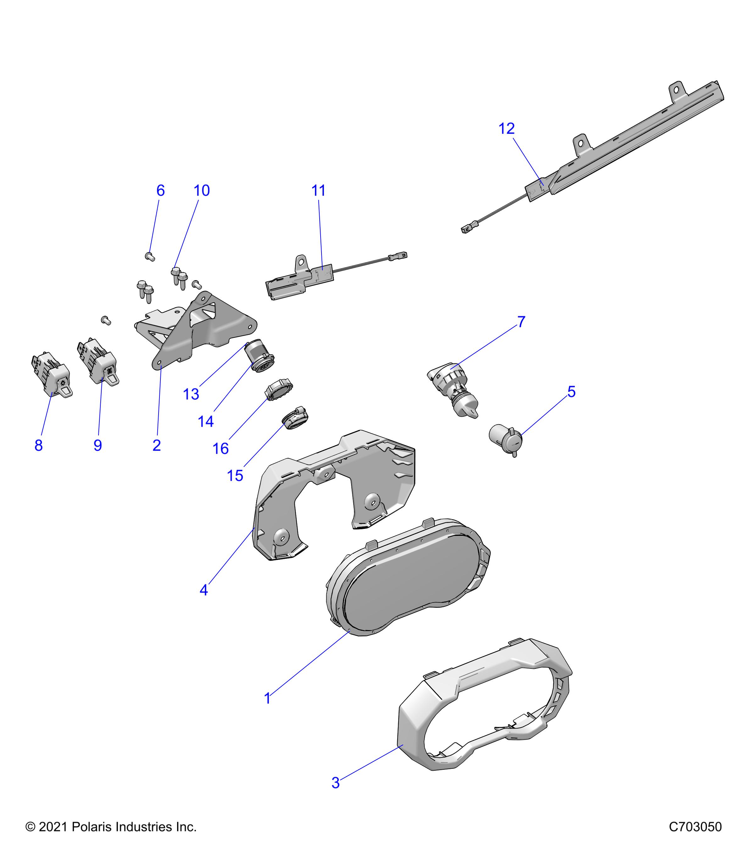 Foto diagrama Polaris que contem a peça 4017993