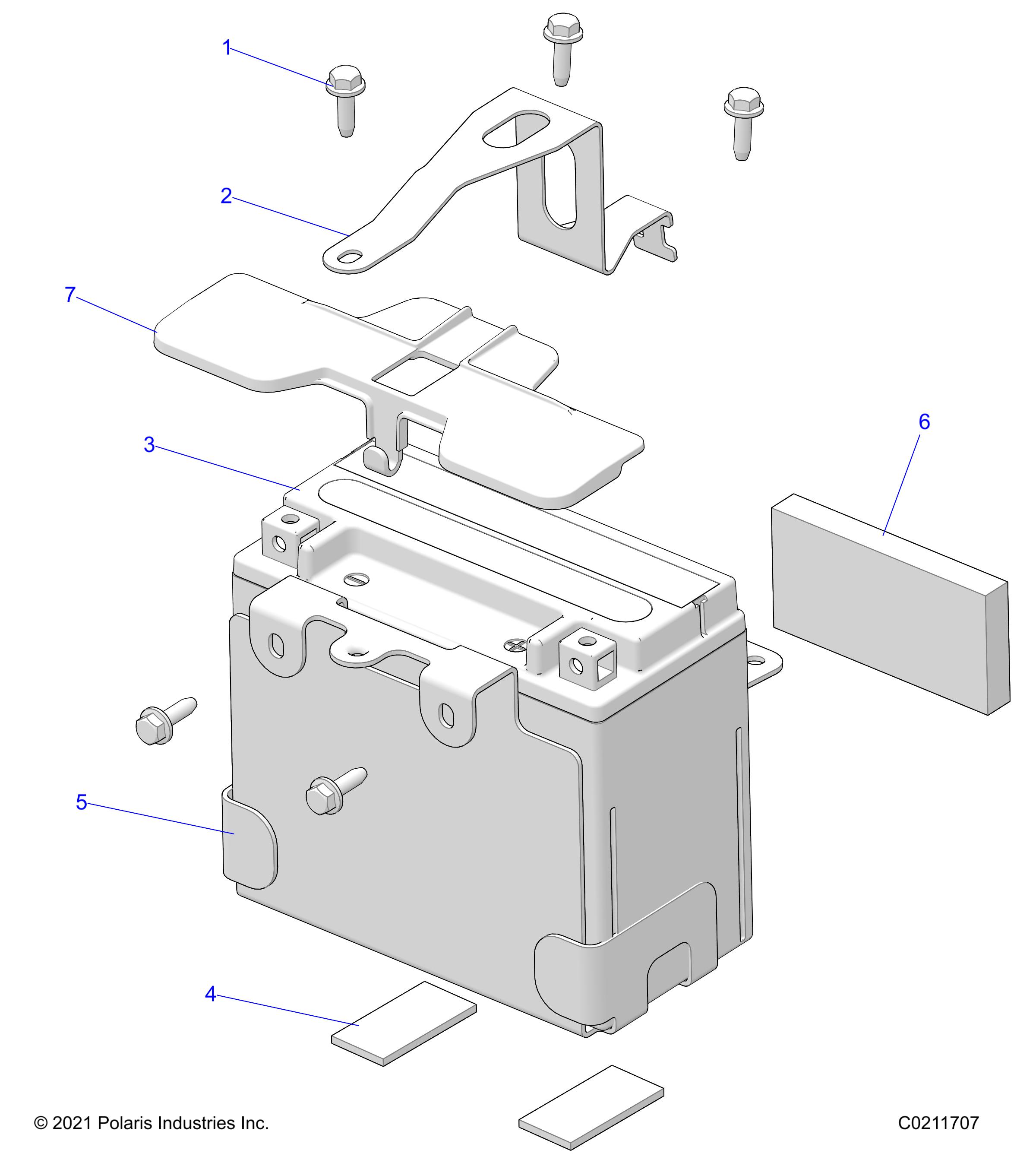 Foto diagrama Polaris que contem a peça 5266014-458