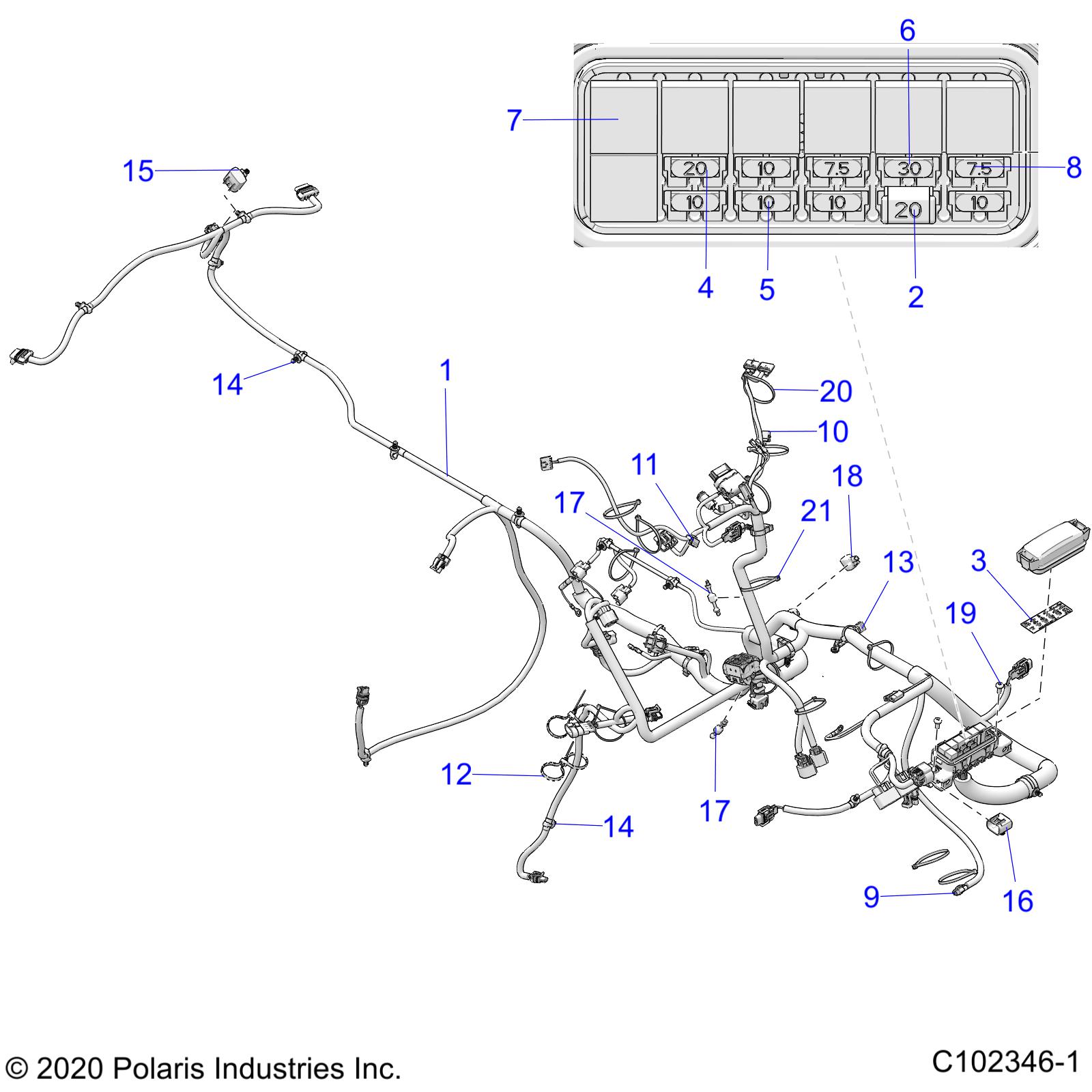 Part Number : 2415689 HARN-MAIN SPXP NON-ETC