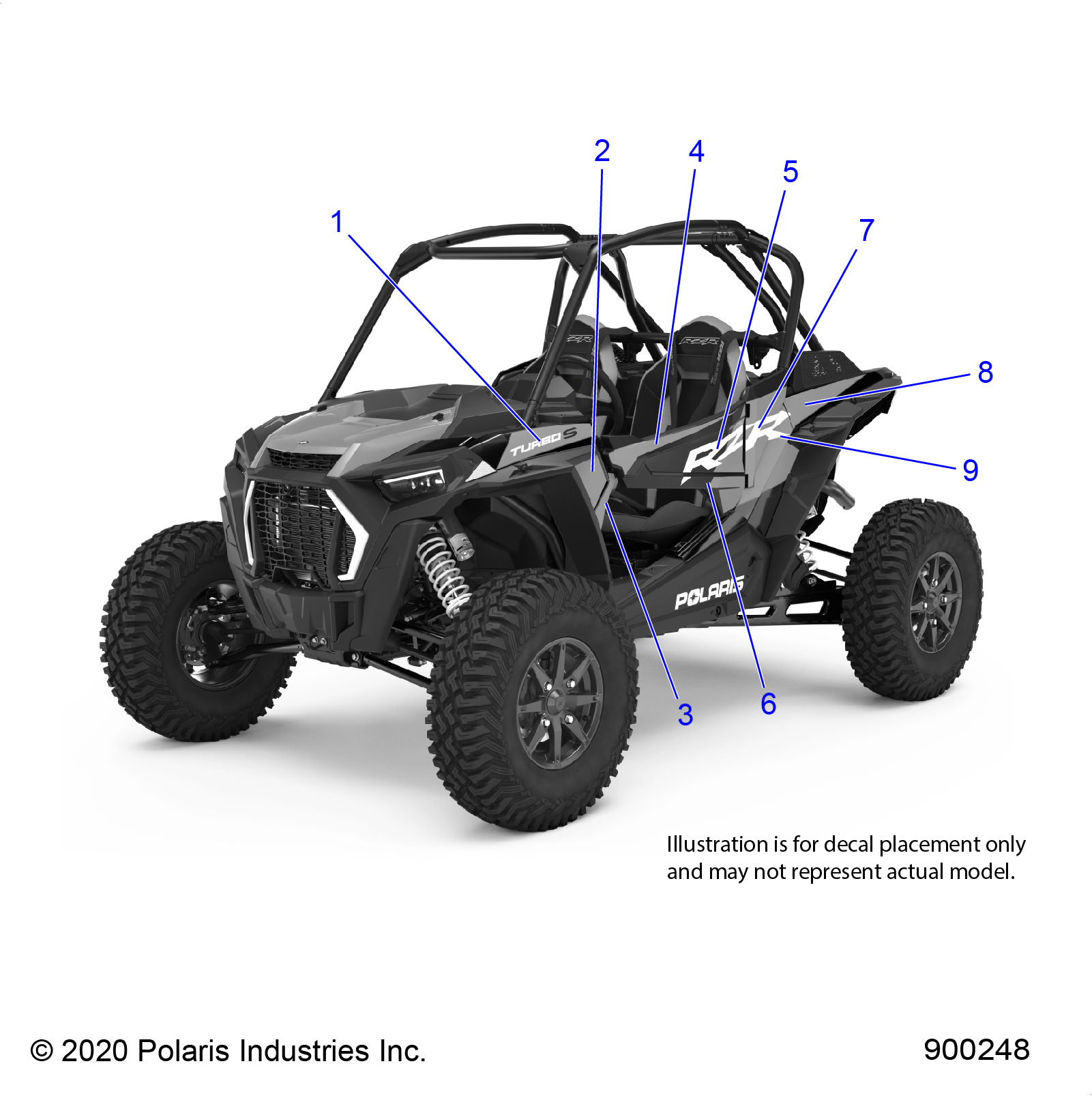 Foto diagrama Polaris que contem a peça 7193799