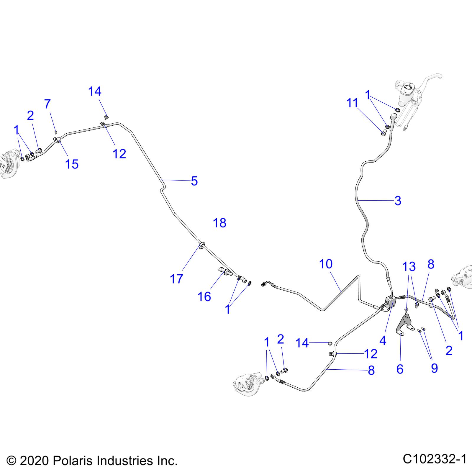 Part Number : 1911678 BRAKE LINE  REAR