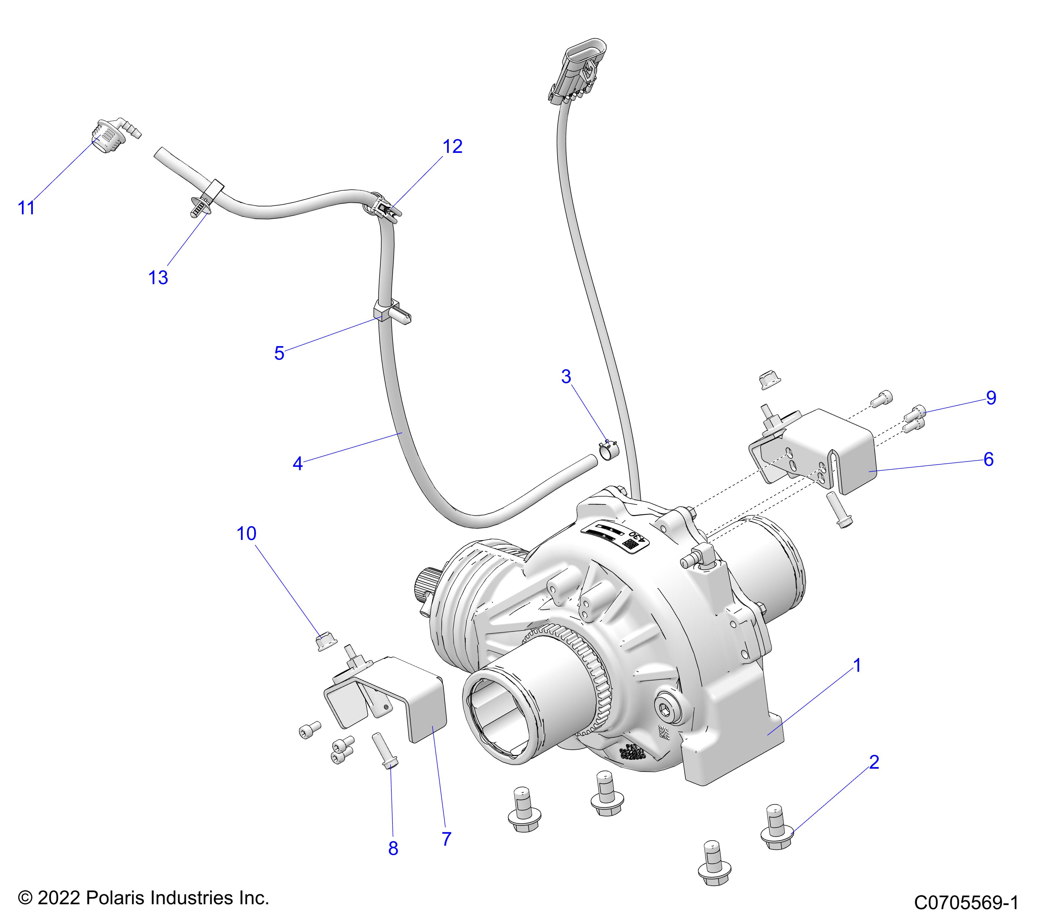 Part Number : 1334630 ASM-GEARCASE FRONT ABS TR