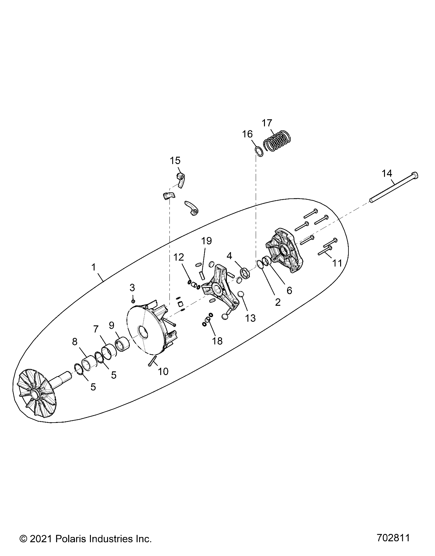 Foto diagrama Polaris que contem a peça 7520918