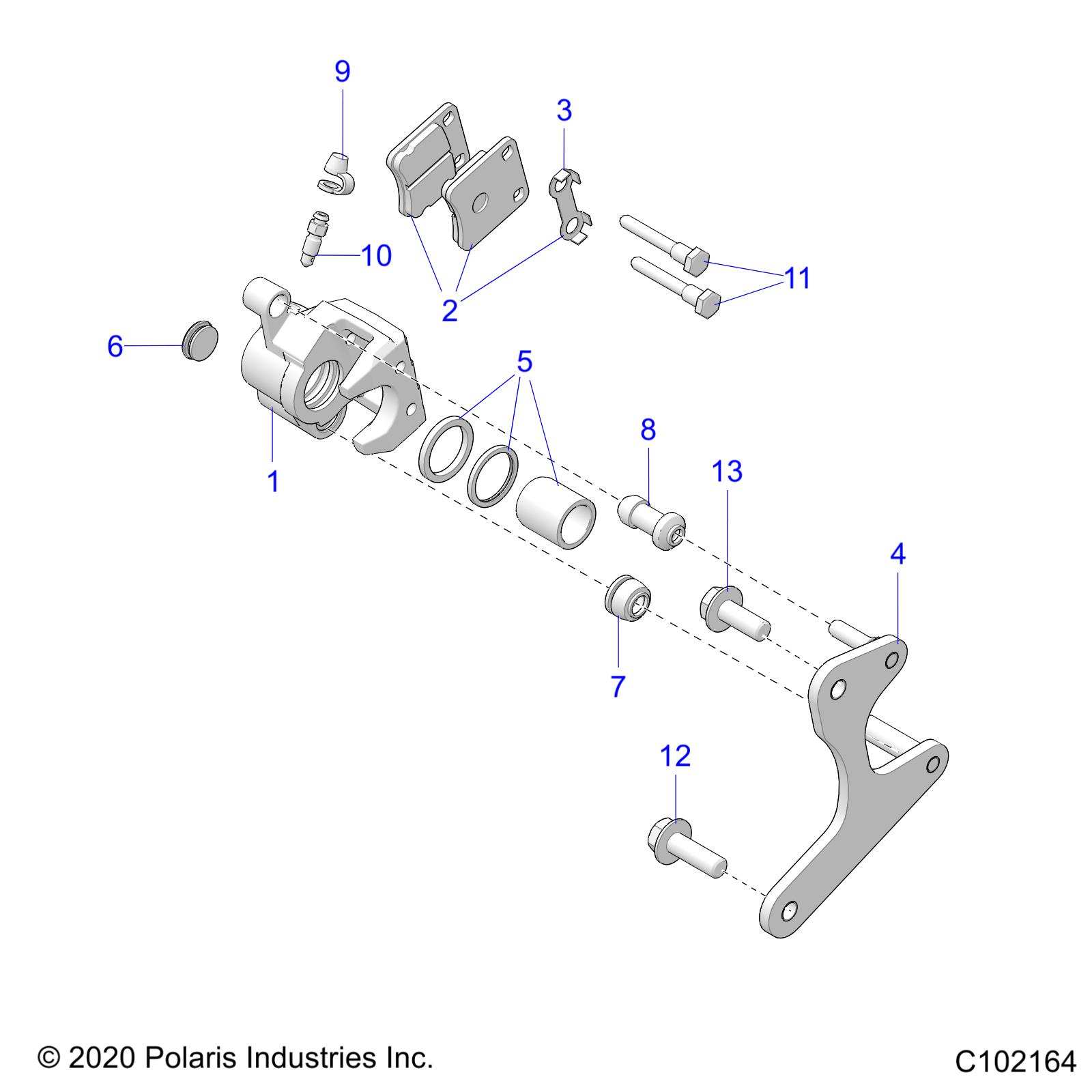 Foto diagrama Polaris que contem a peça 7519059