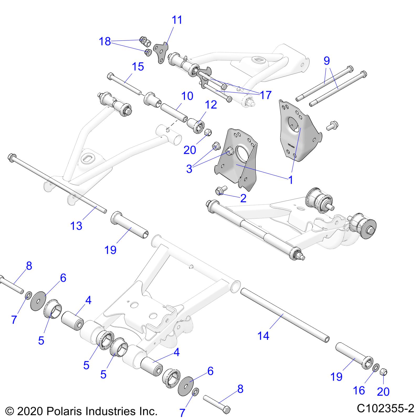 Foto diagrama Polaris que contem a peça 5137562