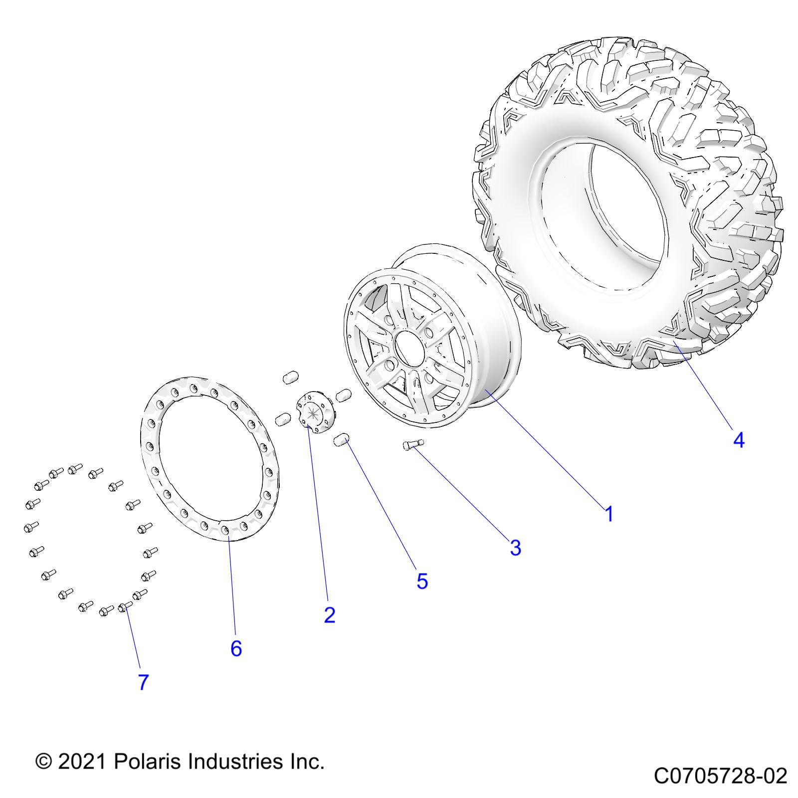 Foto diagrama Polaris que contem a peça 5415277