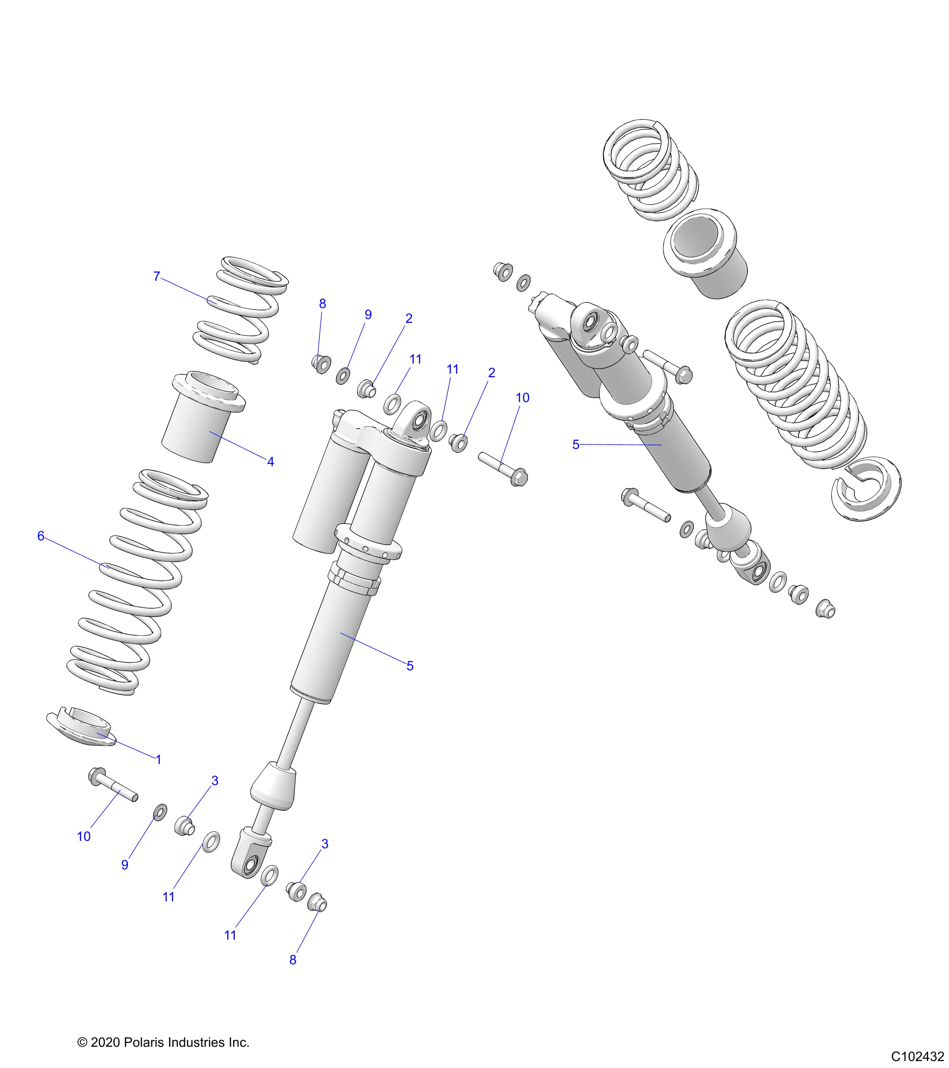 Part Number : 7045173-630 SPRING-RR 55 PRM TRPL ADJ T LS