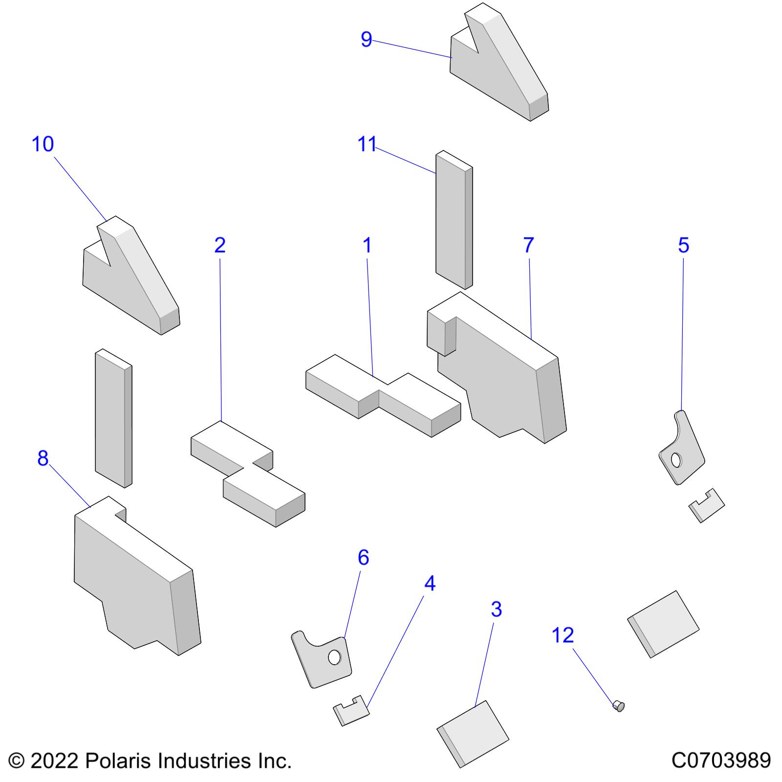 Foto diagrama Polaris que contem a peça 5814840
