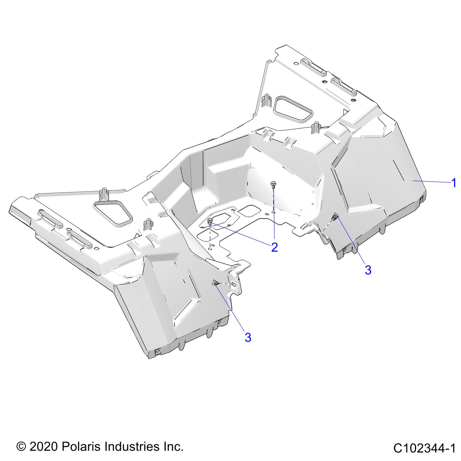 Part Number : 2636673-728 ASM-CAB REAR GHOST GRAY