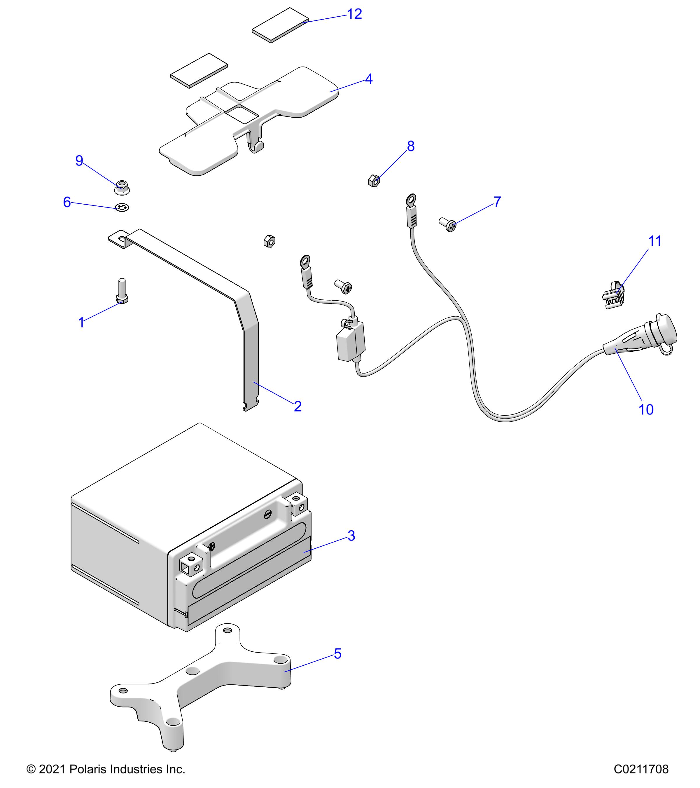 Foto diagrama Polaris que contem a peça 4018023