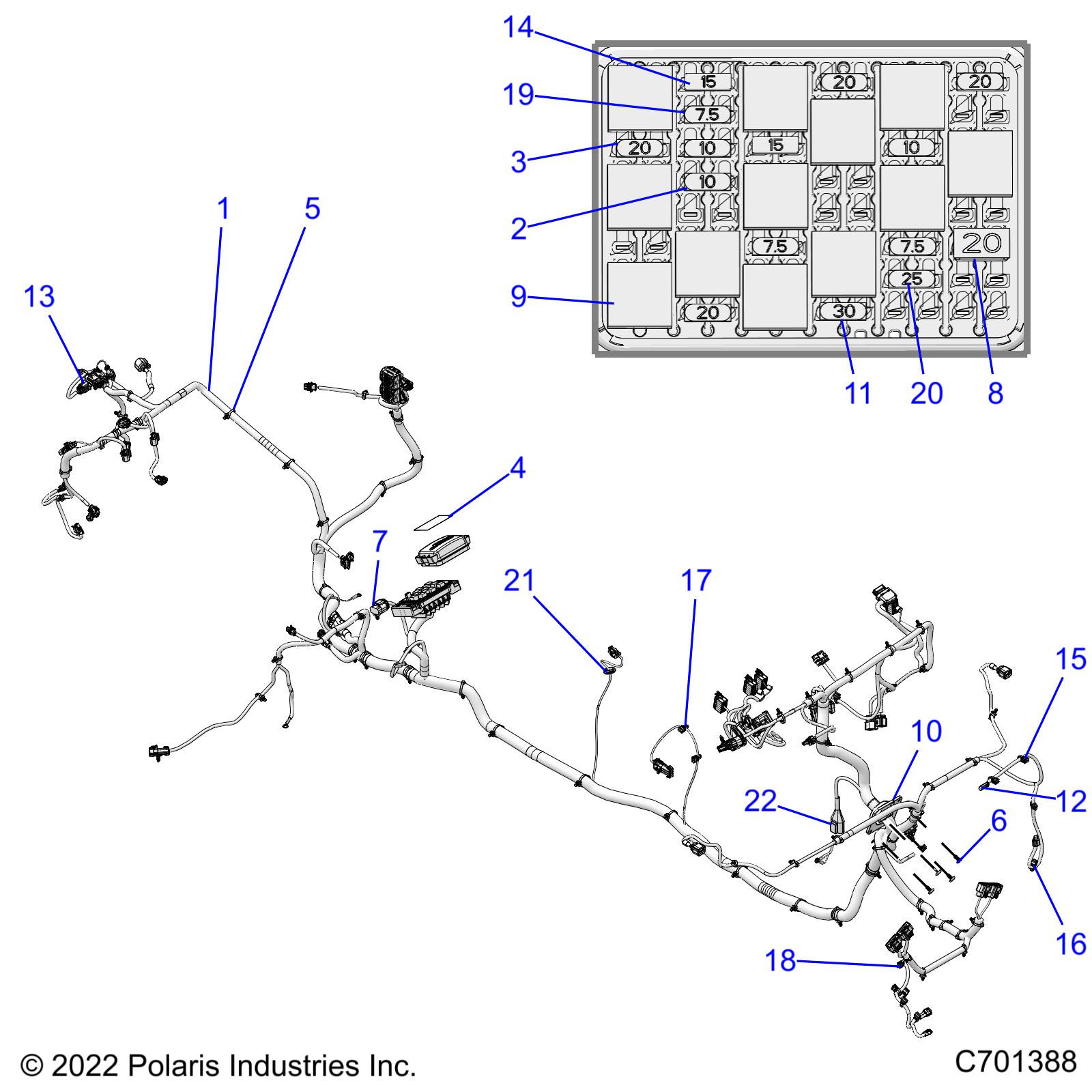 Part Number : 2415950 HARN-CHASSIS RGR CREW