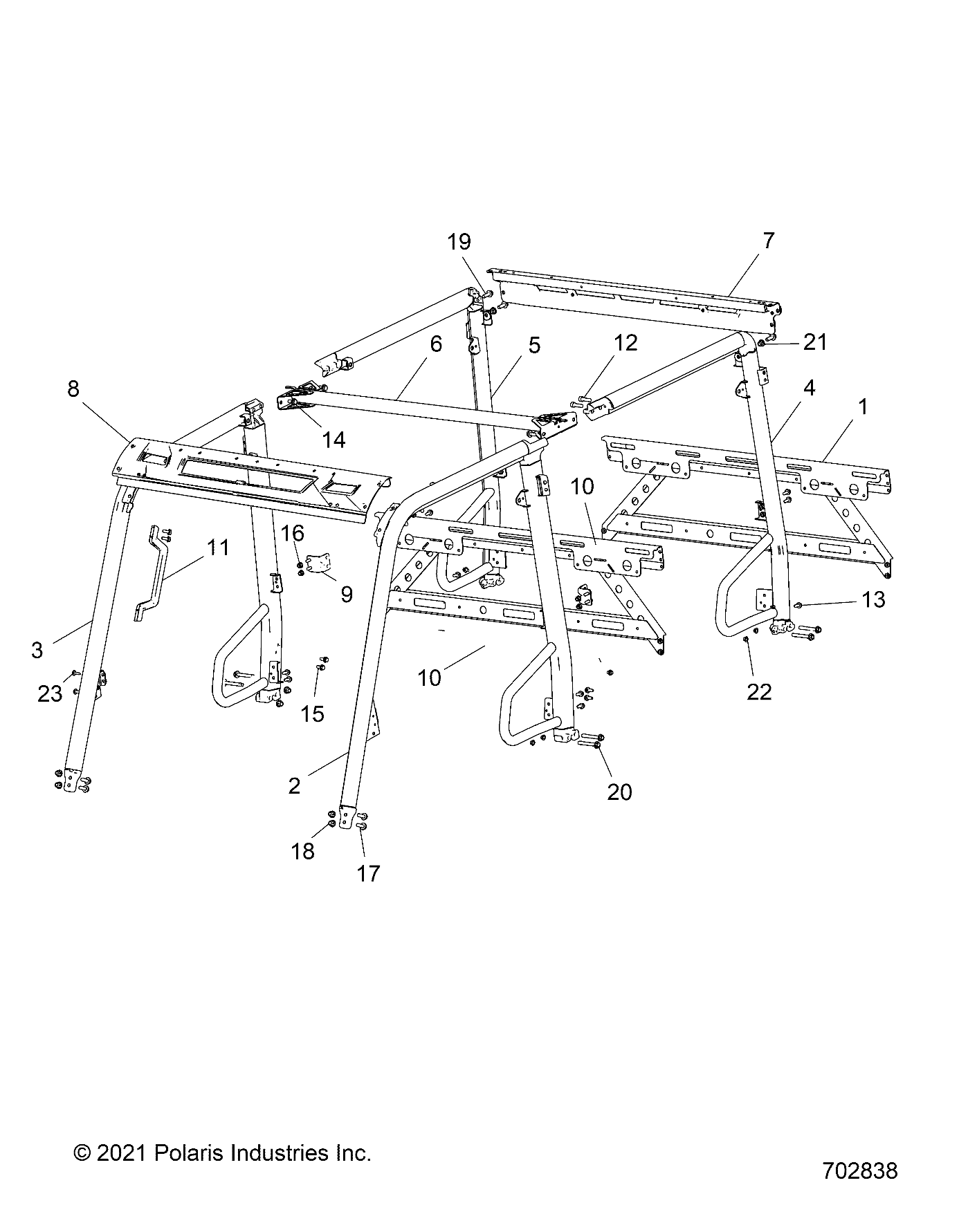 Part Number : 5439299-070 ROPS GRAB HANDLE  GLOSS BLACK