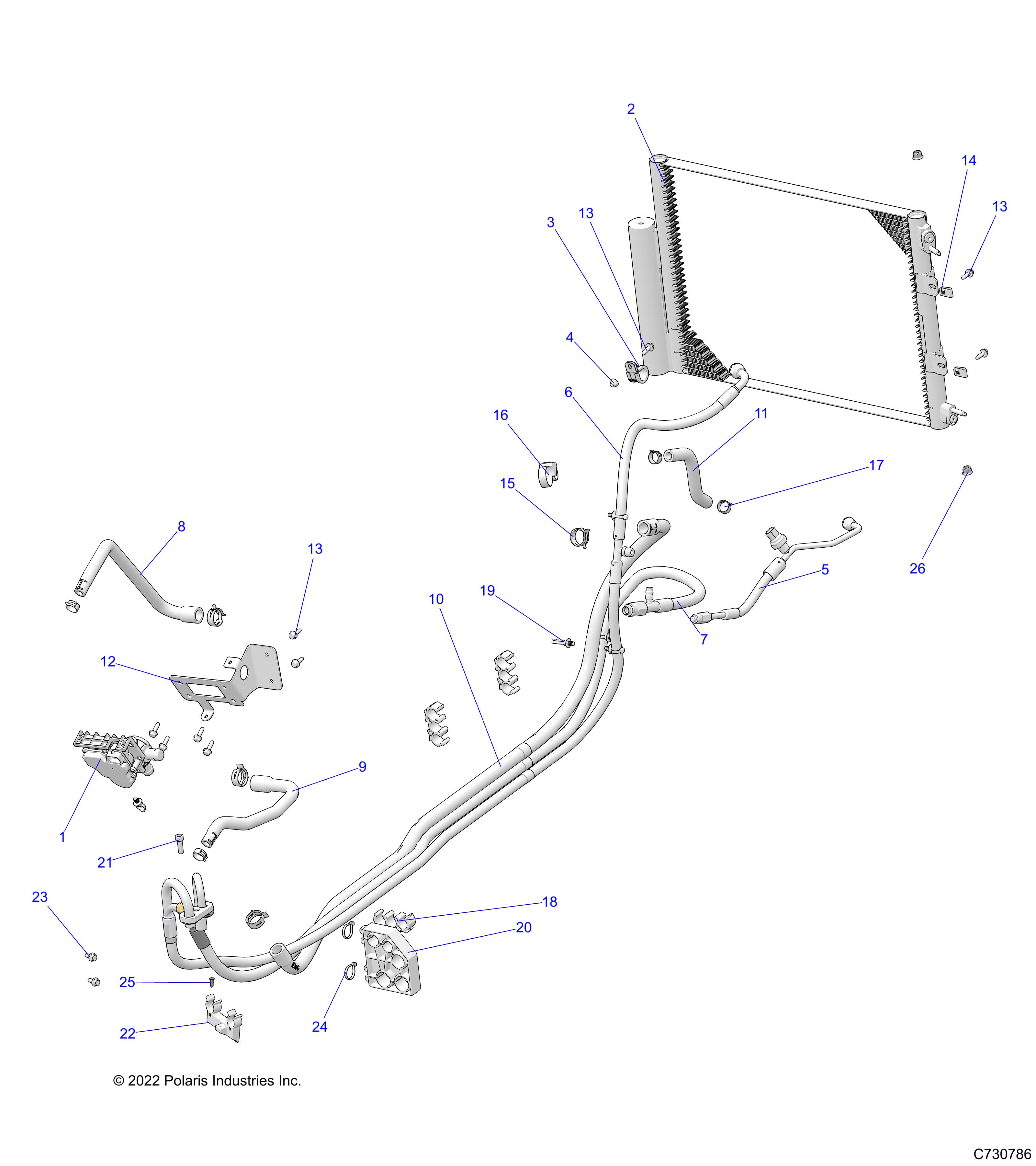 Part Number : 5416359 HOSE-COOLANT 3WAY TO HEATER