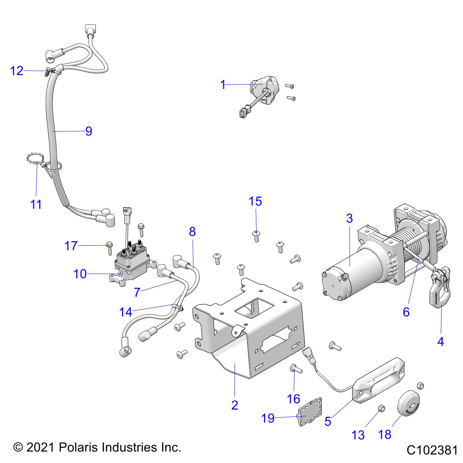 Foto diagrama Polaris que contem a peça 5415787