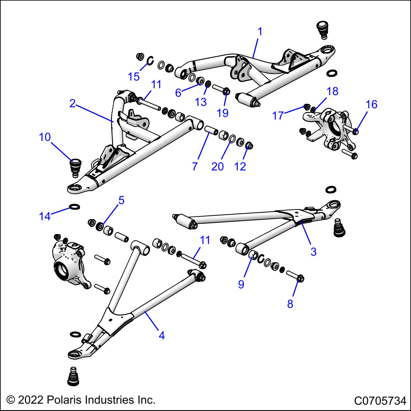 Part Number : 1544868-750 WELD-CTRL ARM LWR FR RH ORG R