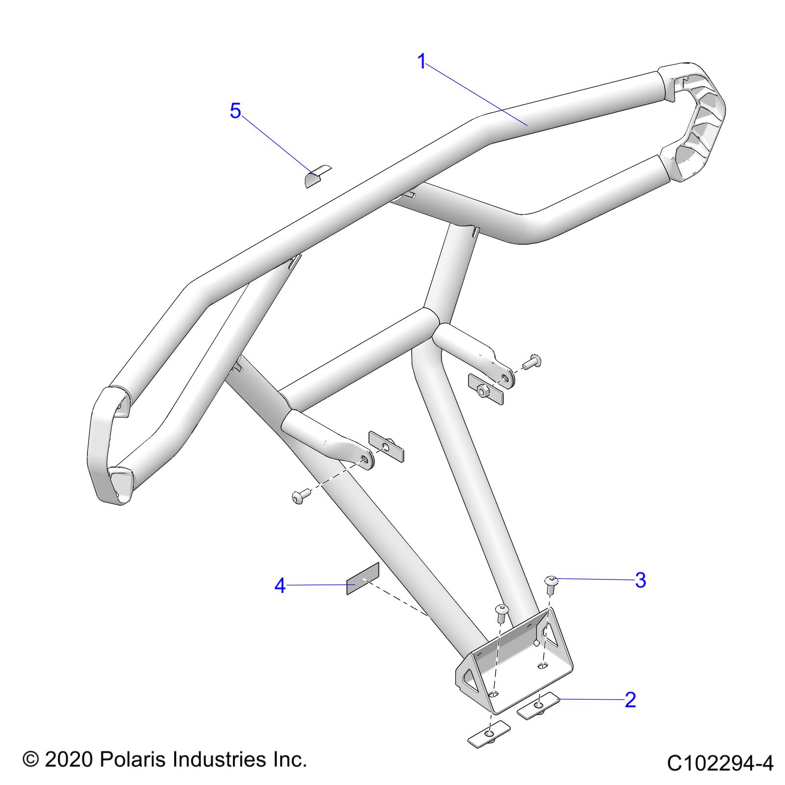 Part Number : 2638338-458 ASM-BUMPER REAR INTL BLK