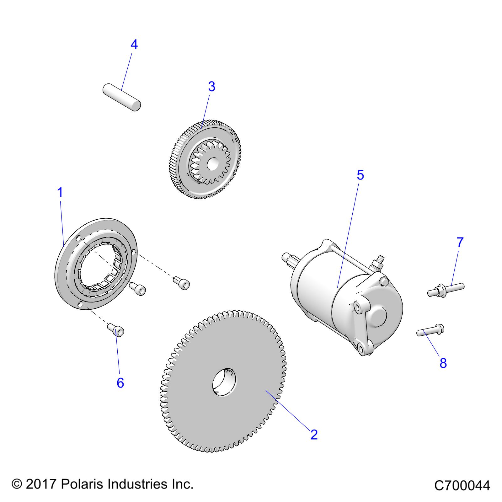 Foto diagrama Polaris que contem a peça 1208774