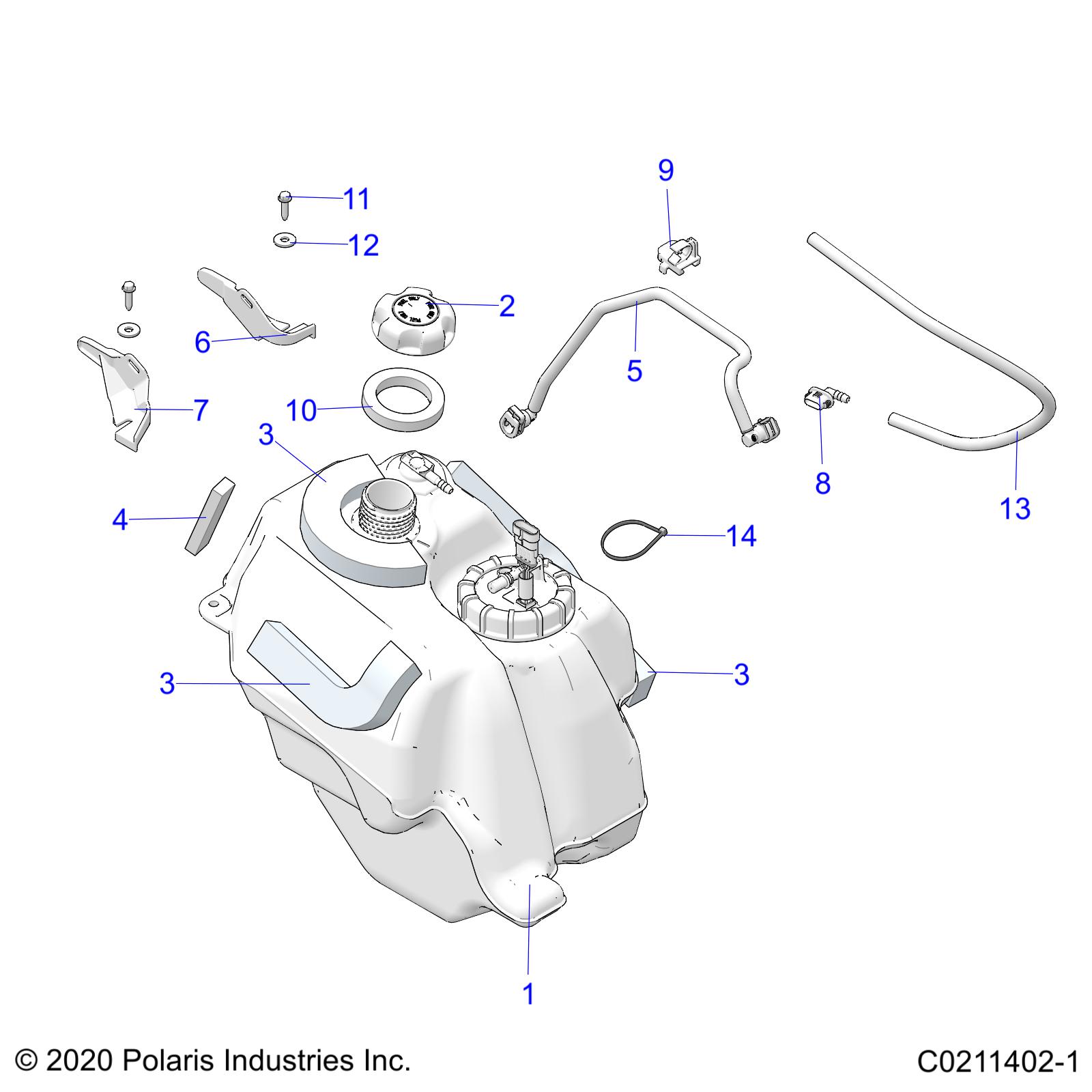 Part Number : 5457075 CLIP-ROUTING FUEL LINE