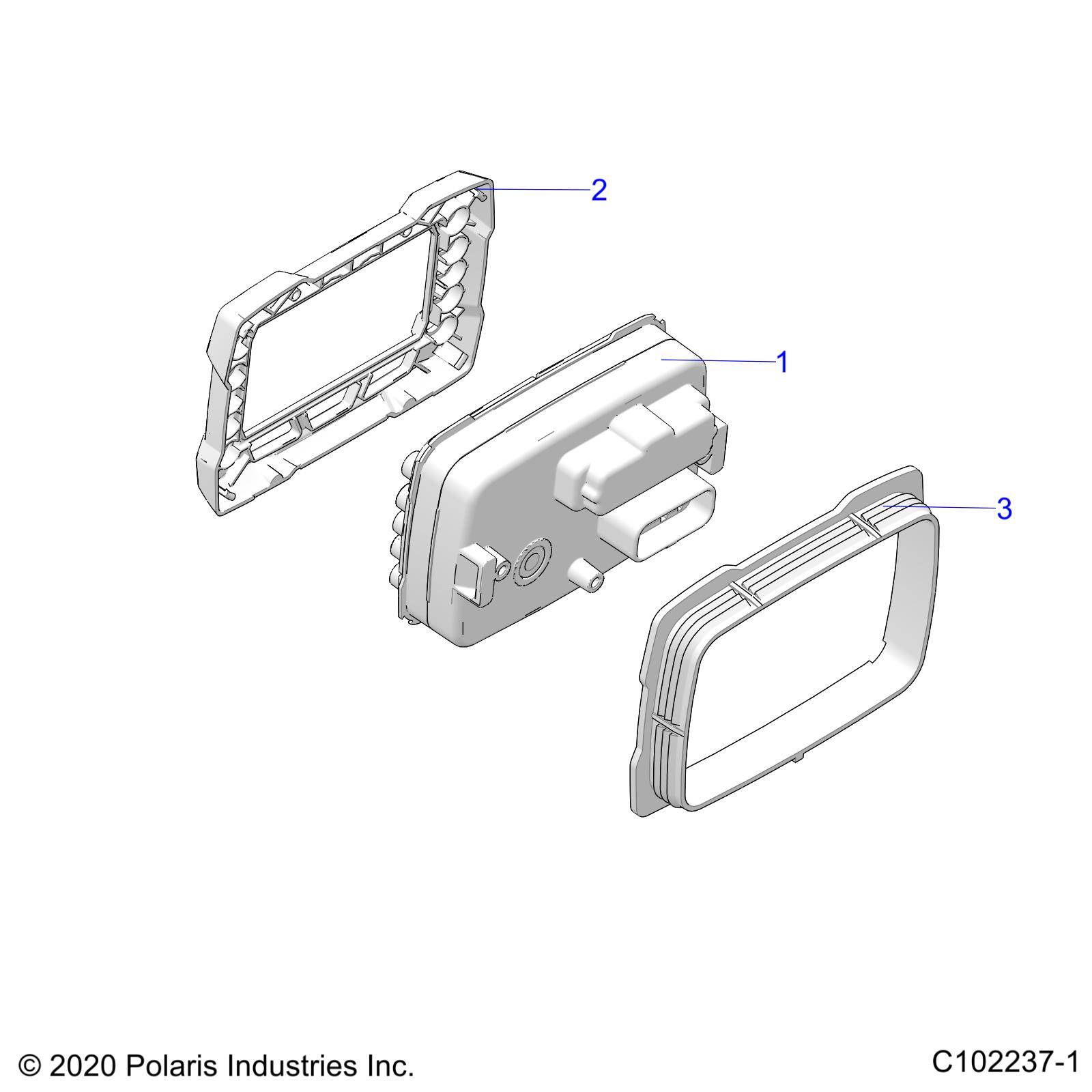 Foto diagrama Polaris que contem a peça 3280871