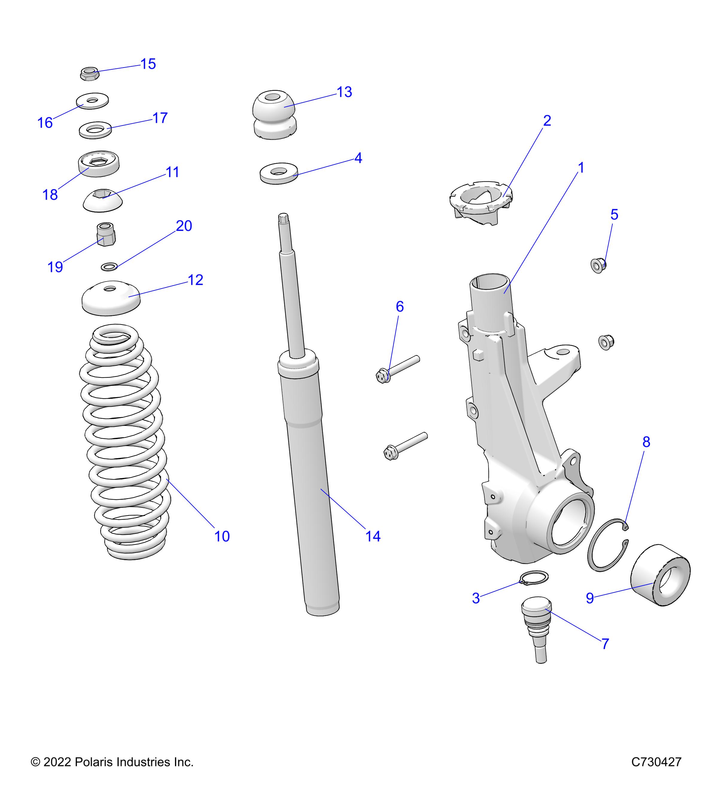 Part Number : 1830061 ASM-HUBSTRUT LH