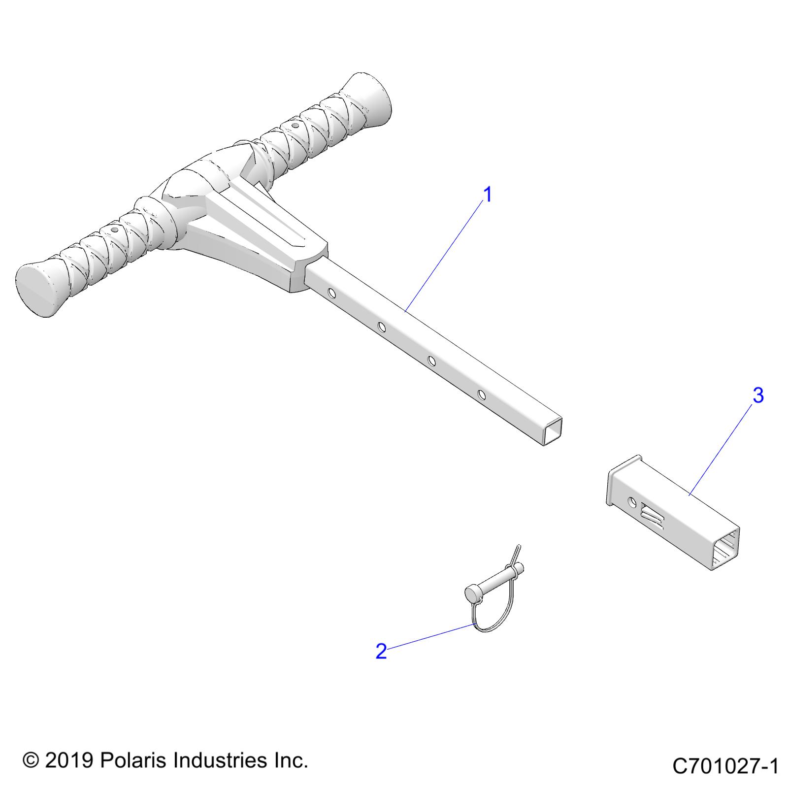 Foto diagrama Polaris que contem a peça 2634200