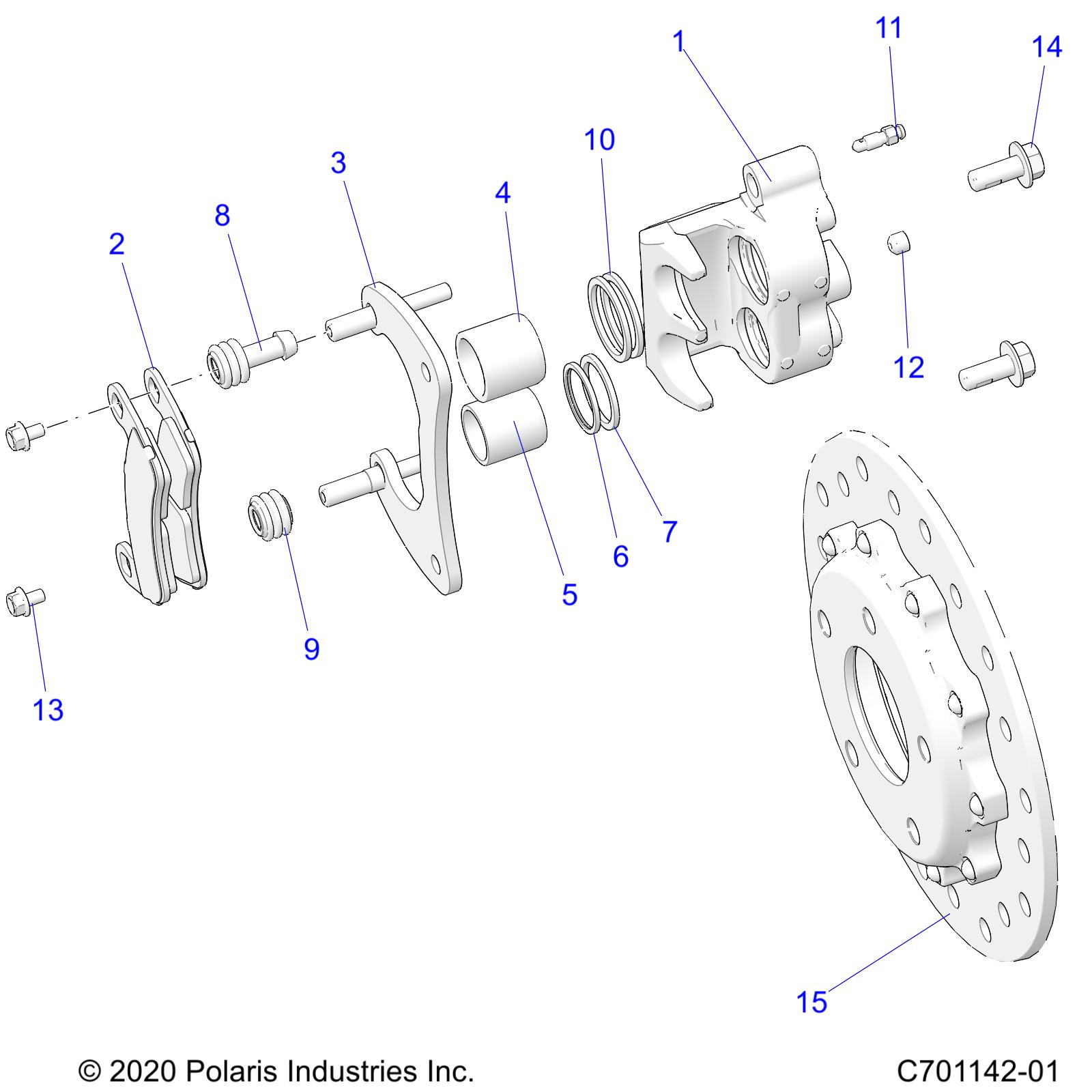 Foto diagrama Polaris que contem a peça 2208161