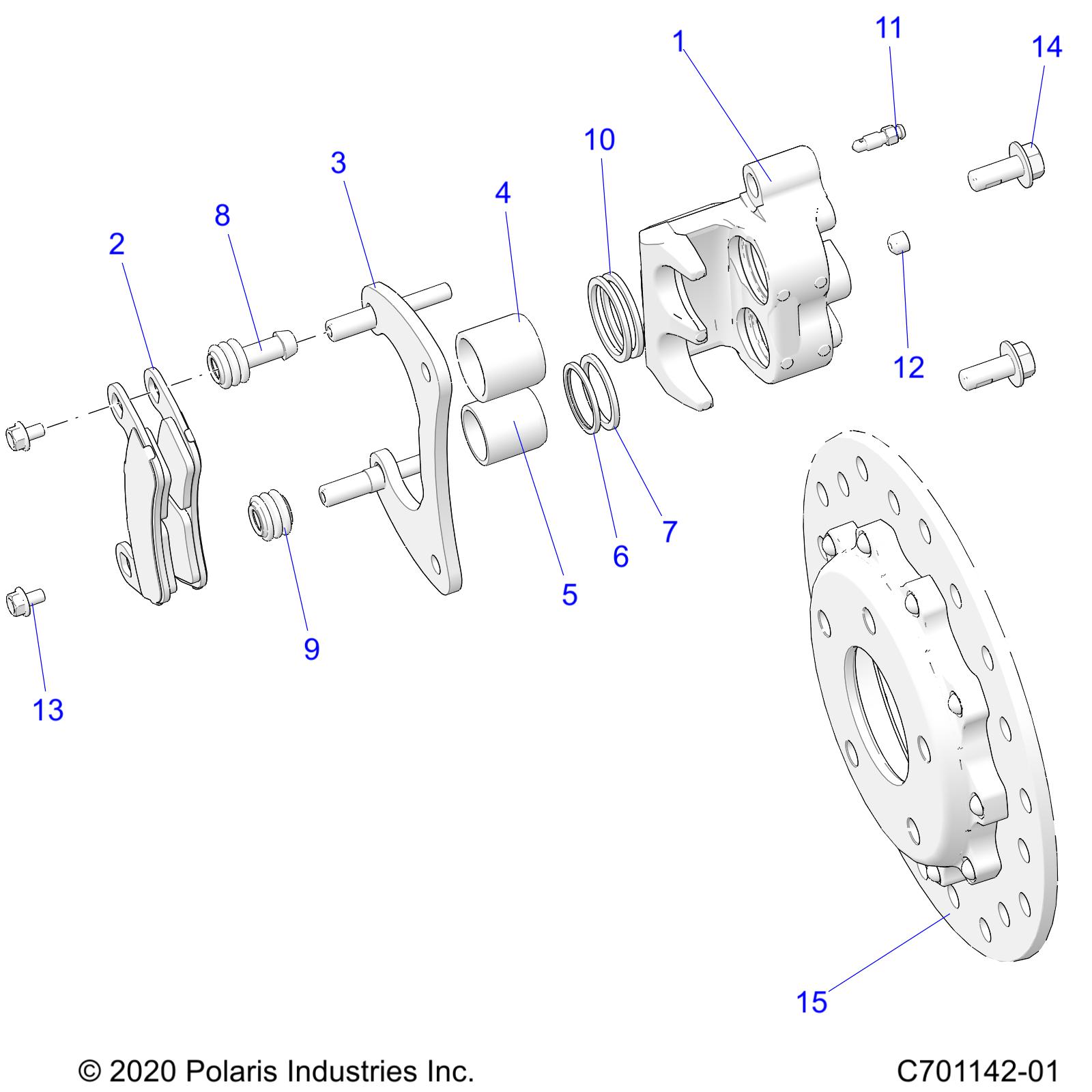 Part Number : 1913701 ASM-BRK-CAL-RR-DB WT