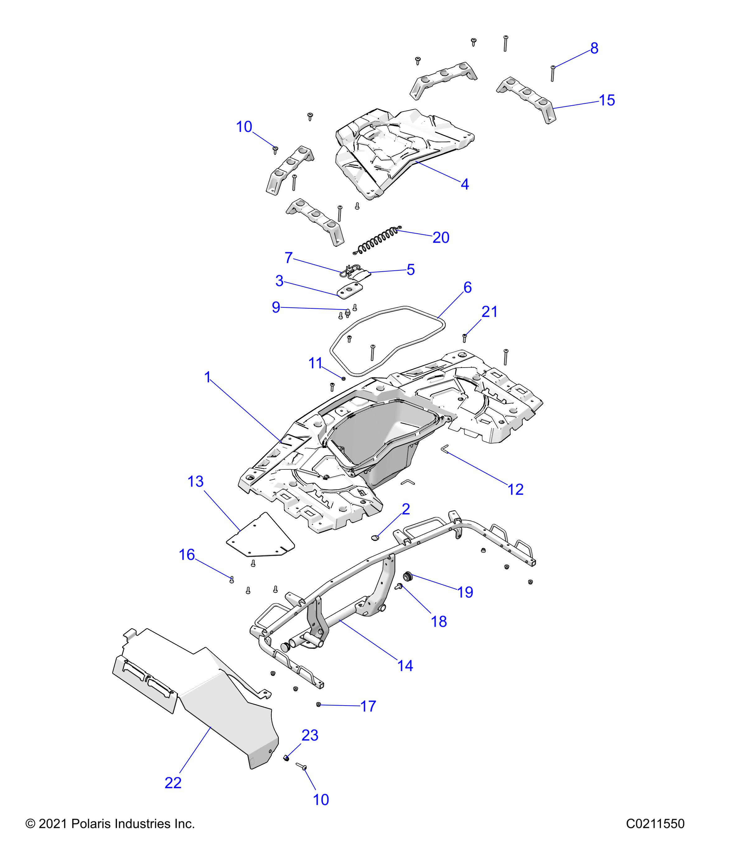 Part Number : 5262917 SHIELD-HEAT REAR CAB