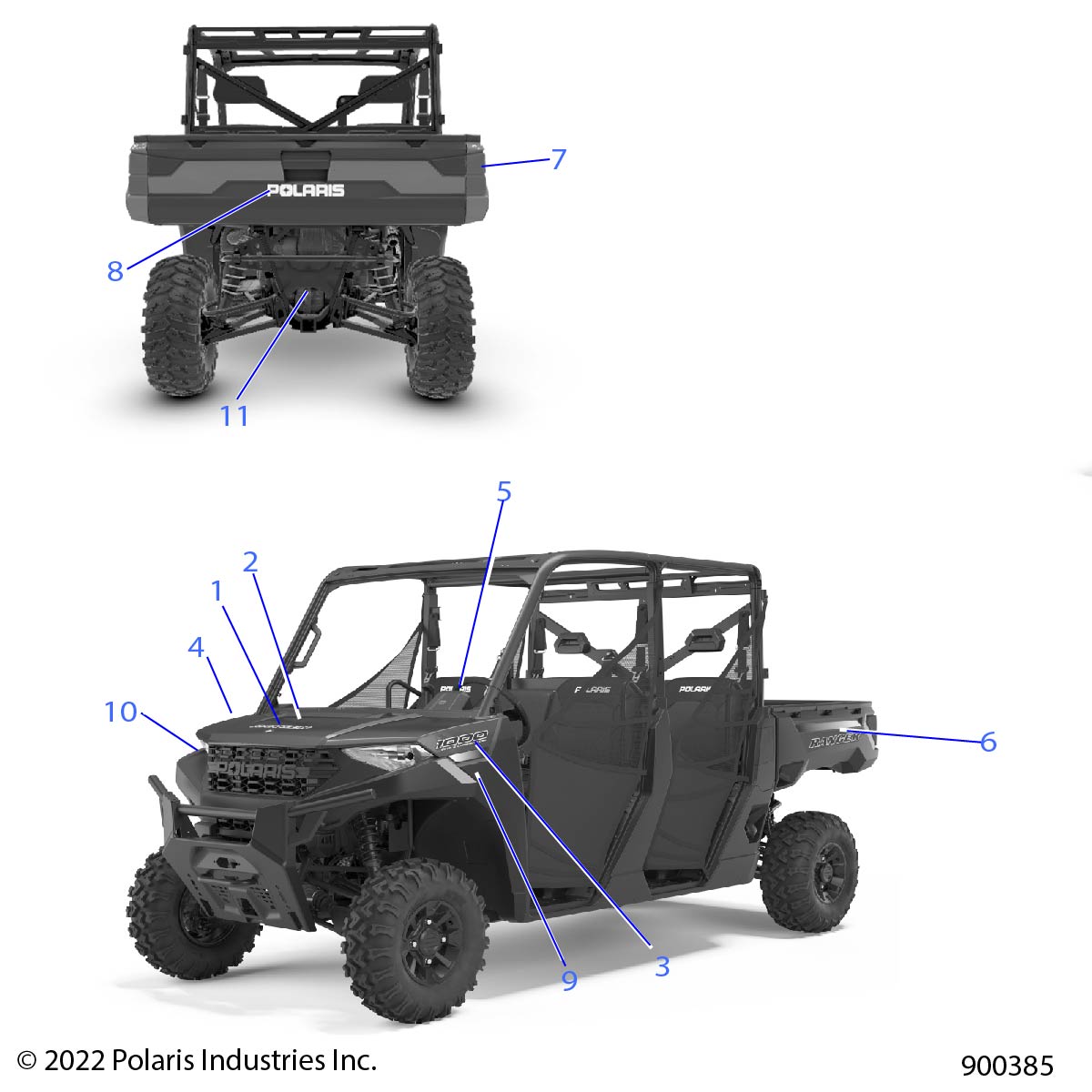 Part Number : 7198403 DECAL-HOOD CNTR