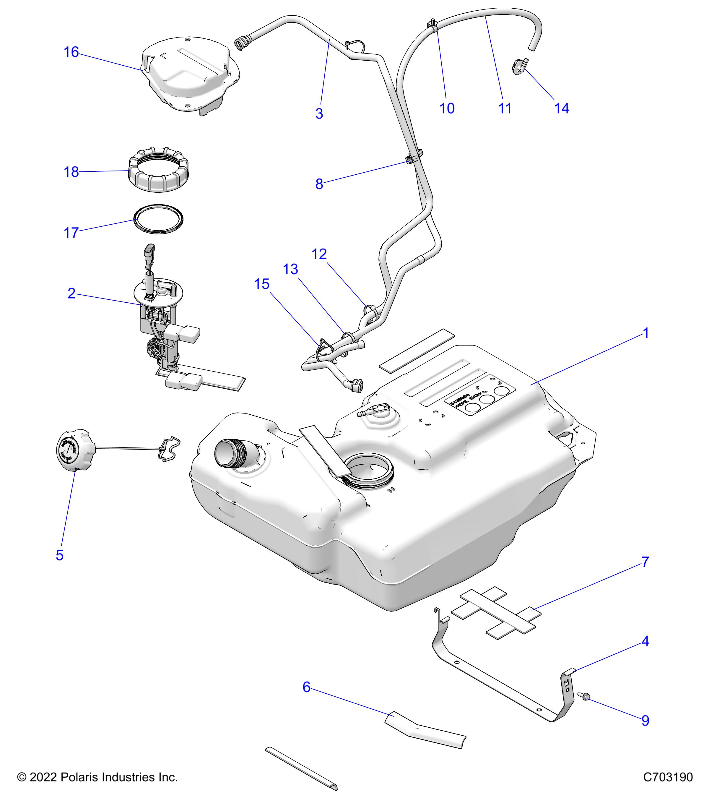 Part Number : 2521839 FUEL LINE ASSEMBLY