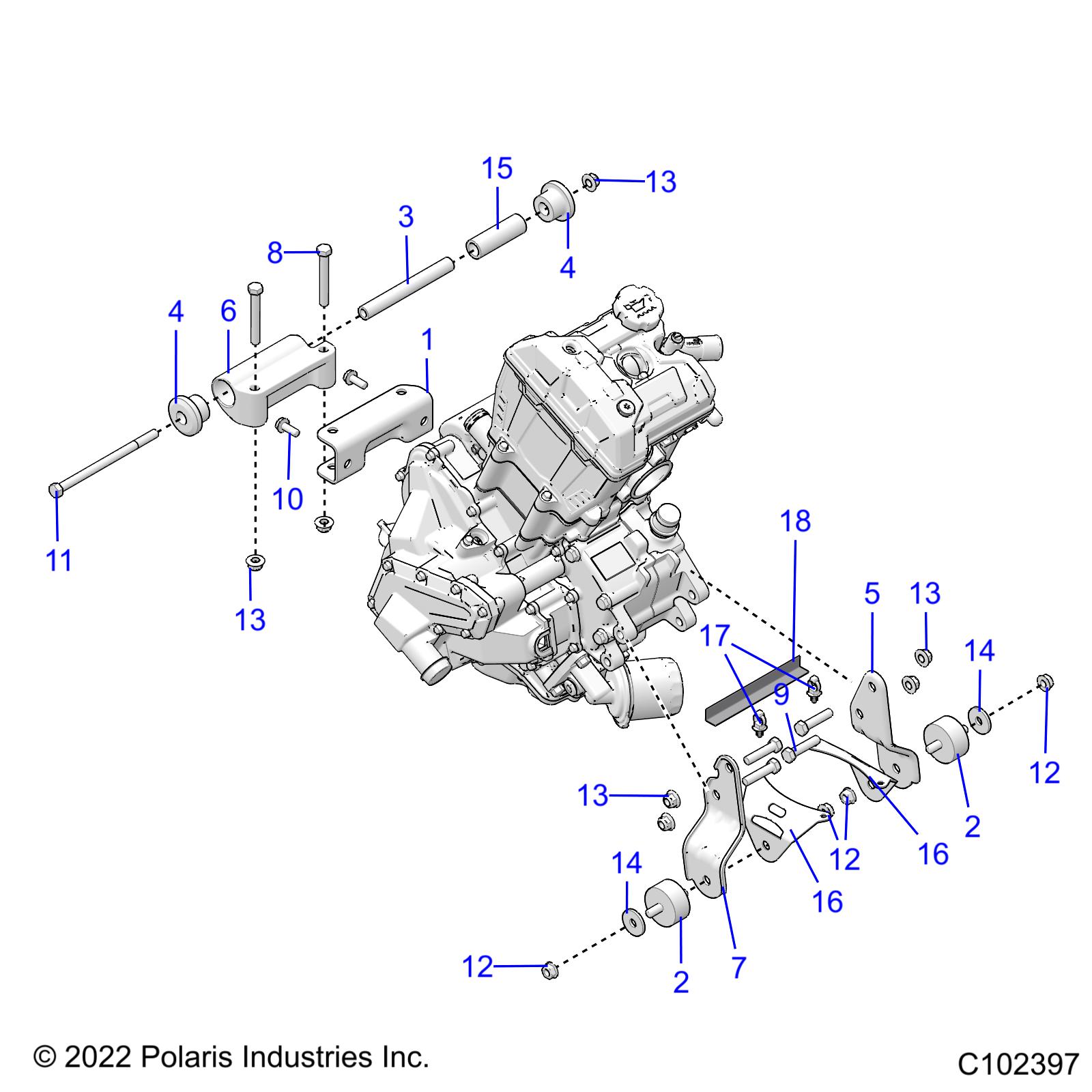 Part Number : 5268945-329 BRKT-STATOR BLK