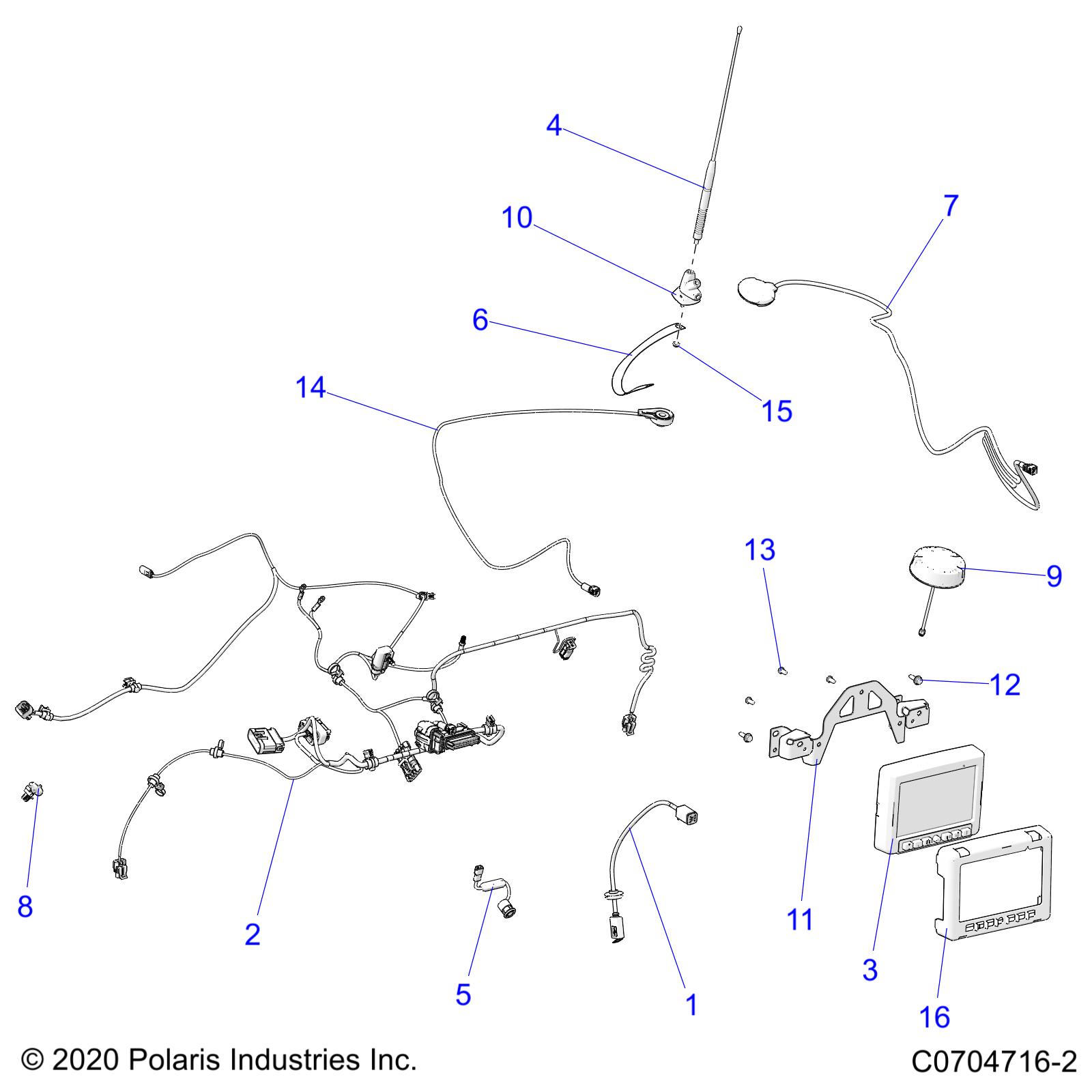 Part Number : 2415489 HARN-RIDE CMND