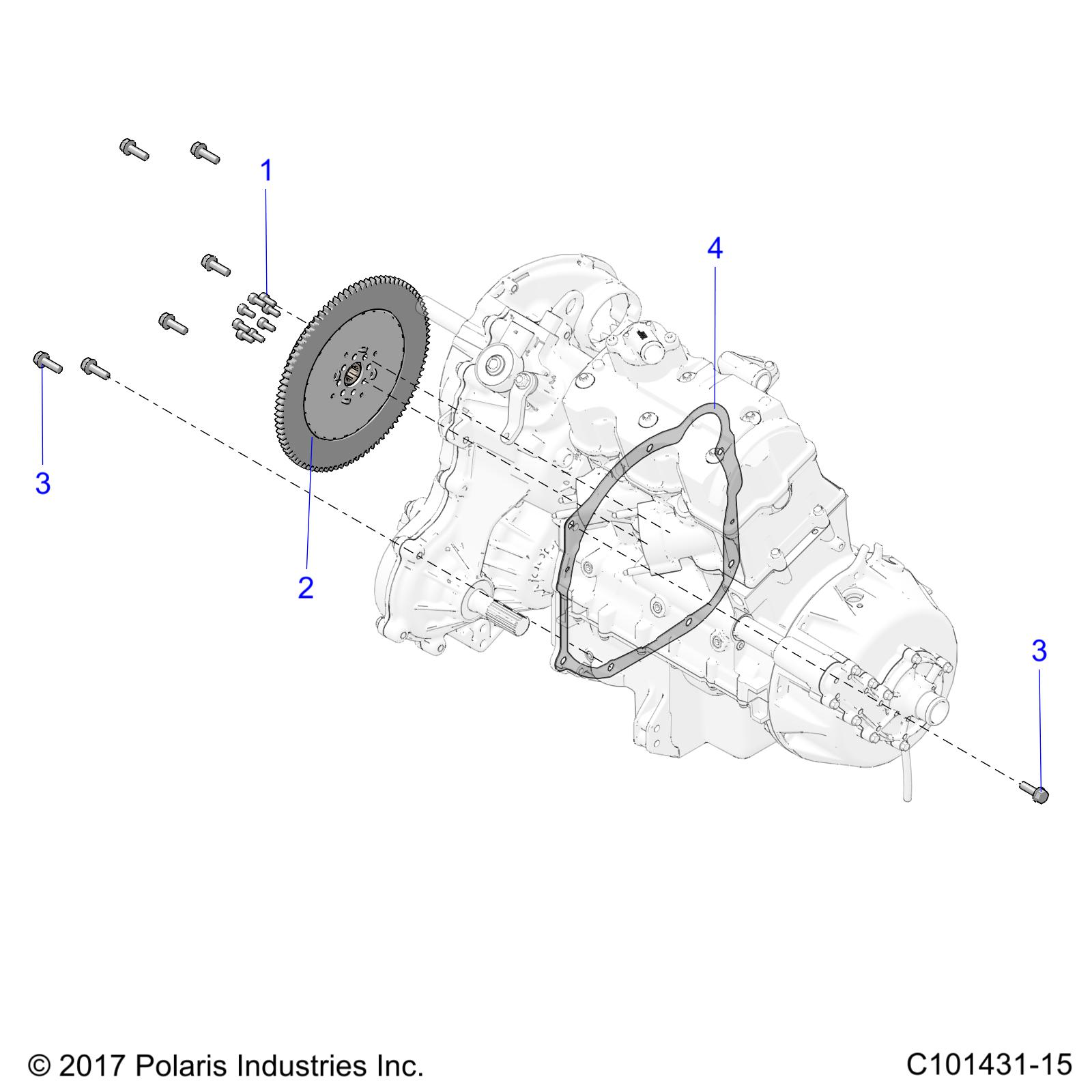 Foto diagrama Polaris que contem a peça 1333090