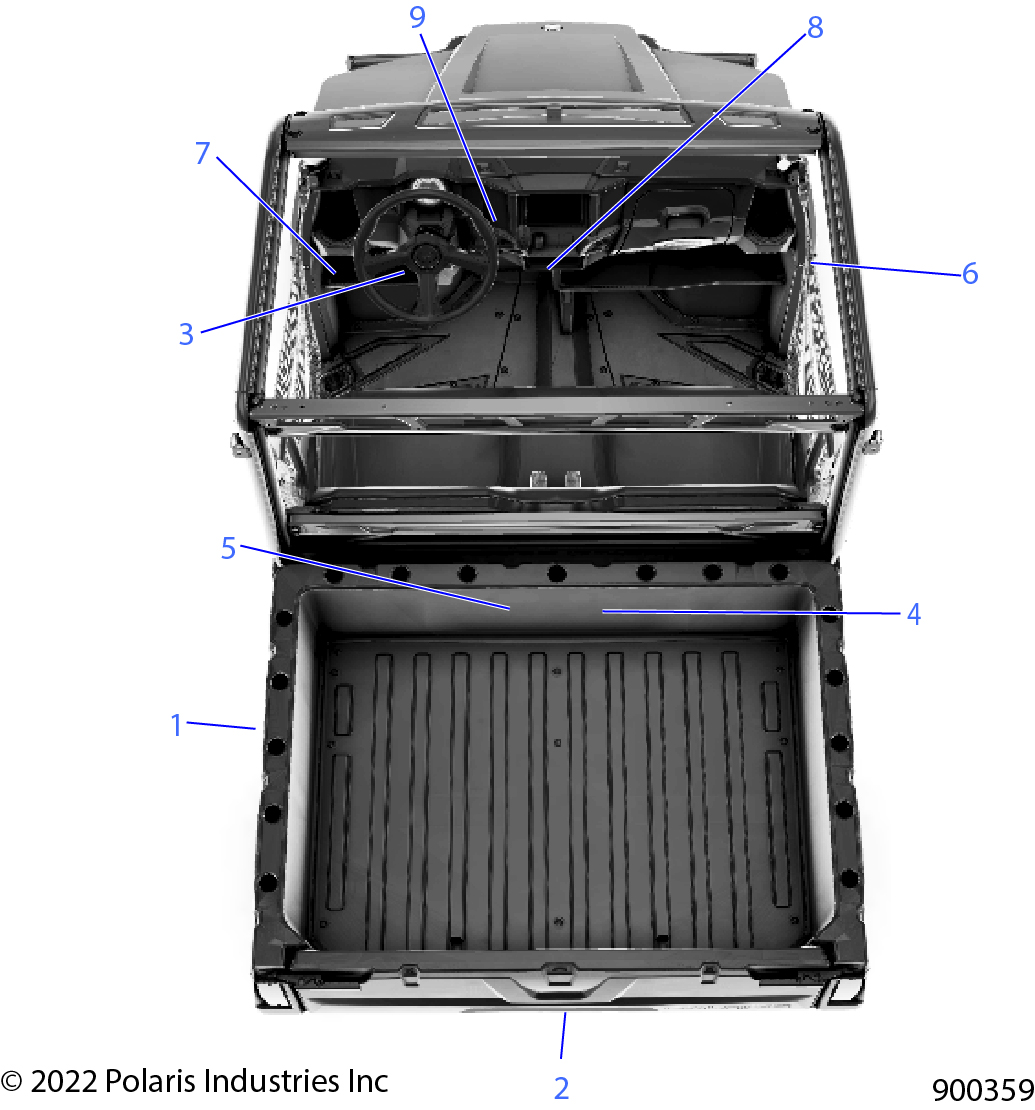 Foto diagrama Polaris que contem a peça 7188447