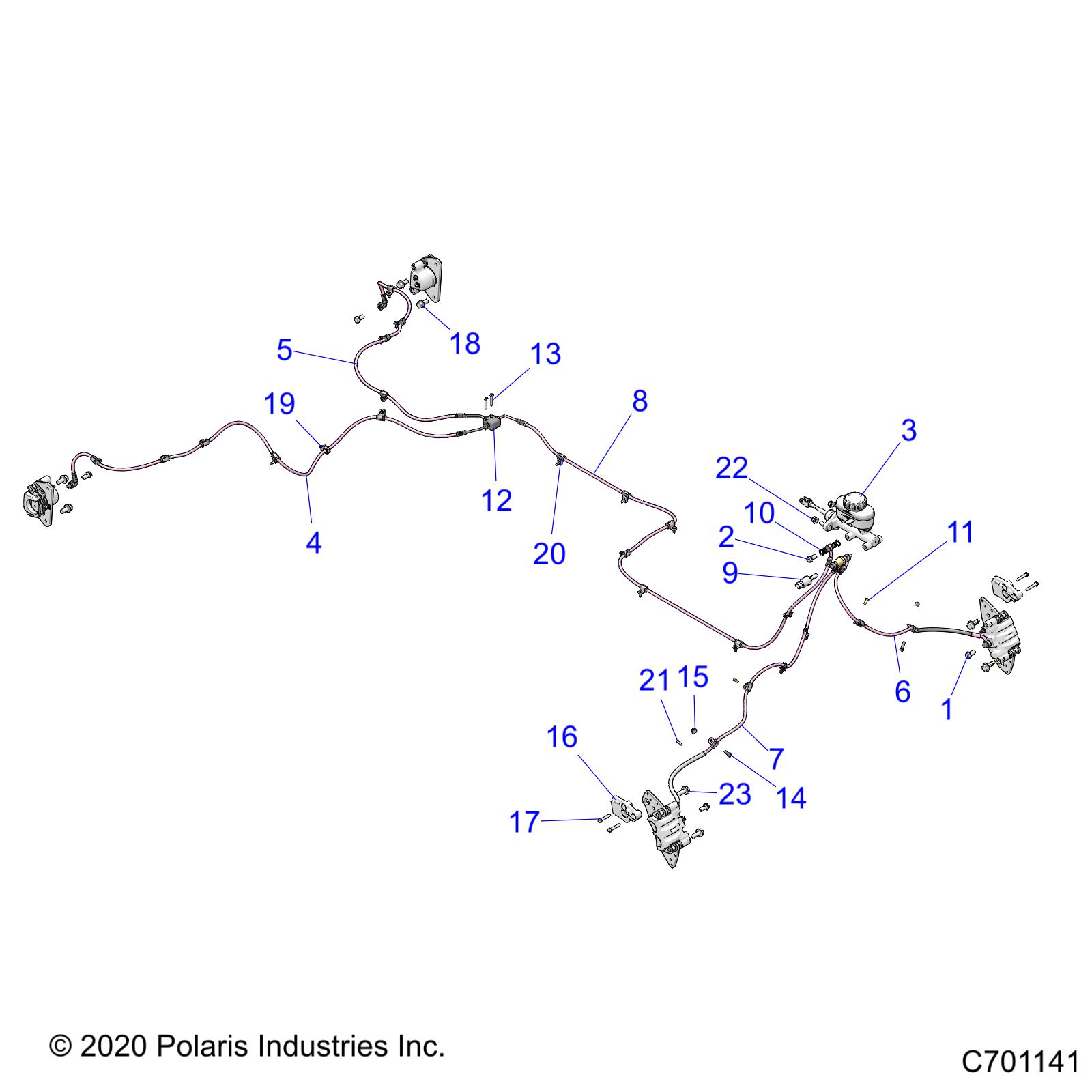 Foto diagrama Polaris que contem a peça 1912822