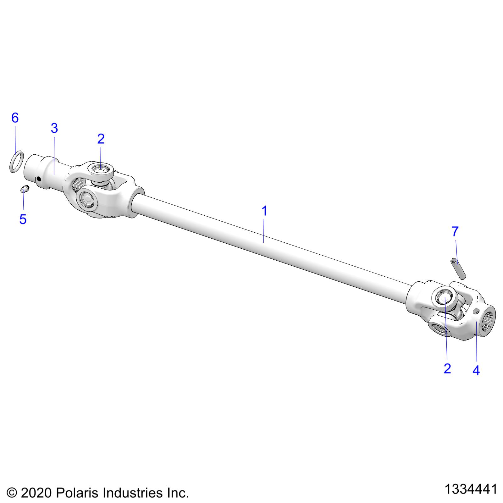 Part Number : 1334441 ASM-PROPSHAFT FRONT