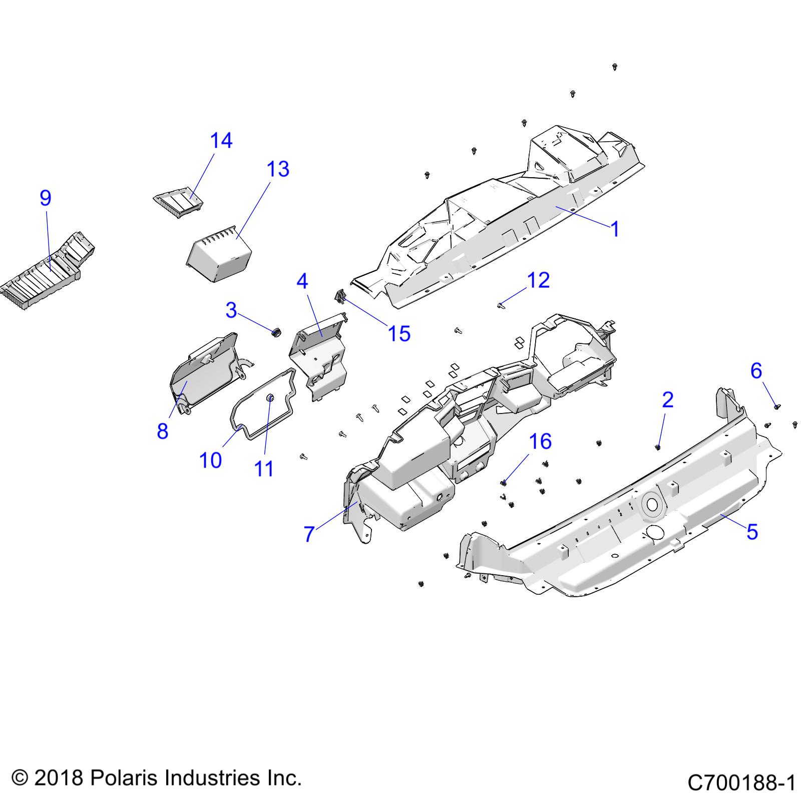 Foto diagrama Polaris que contem a peça 5452197-070