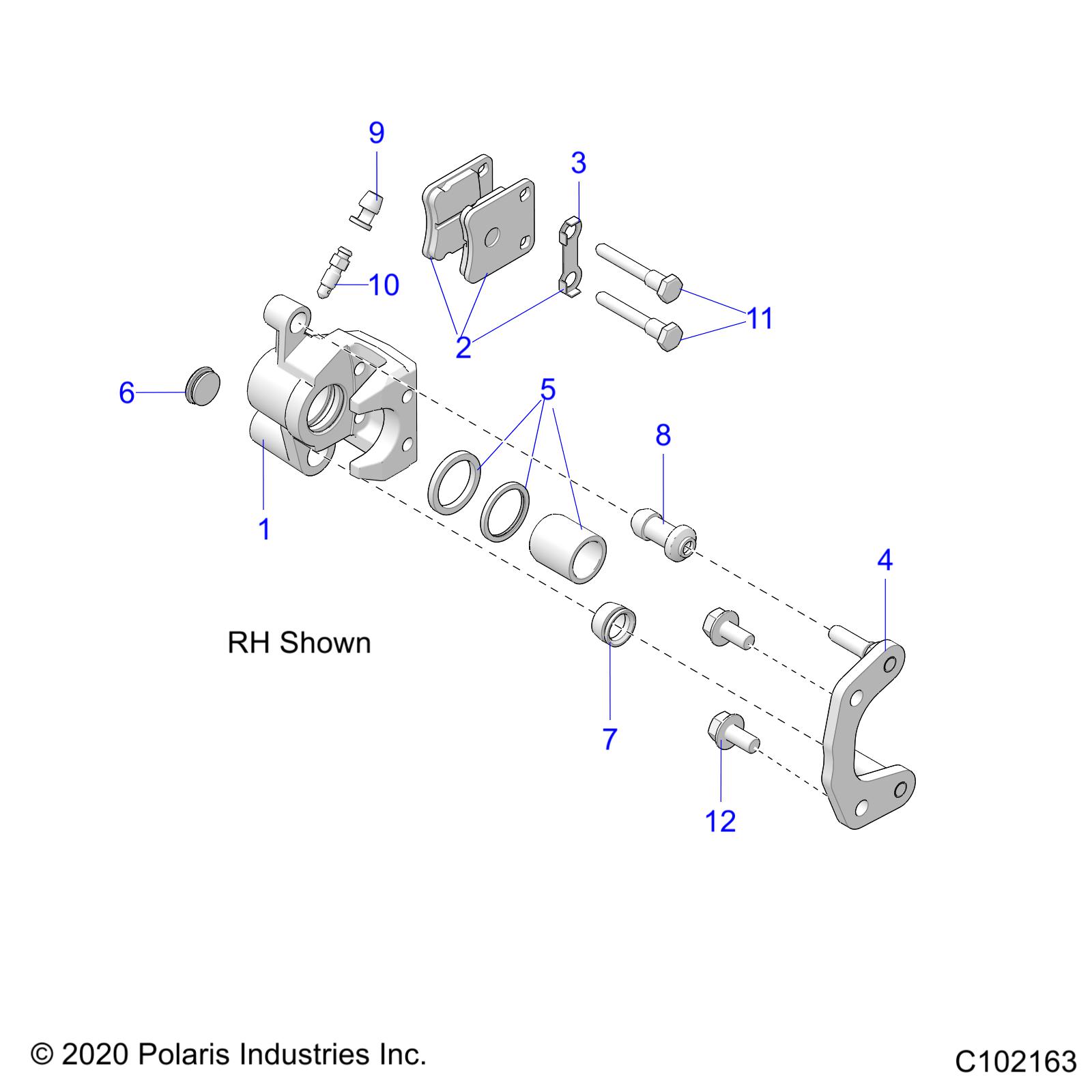 Foto diagrama Polaris que contem a peça 7519181