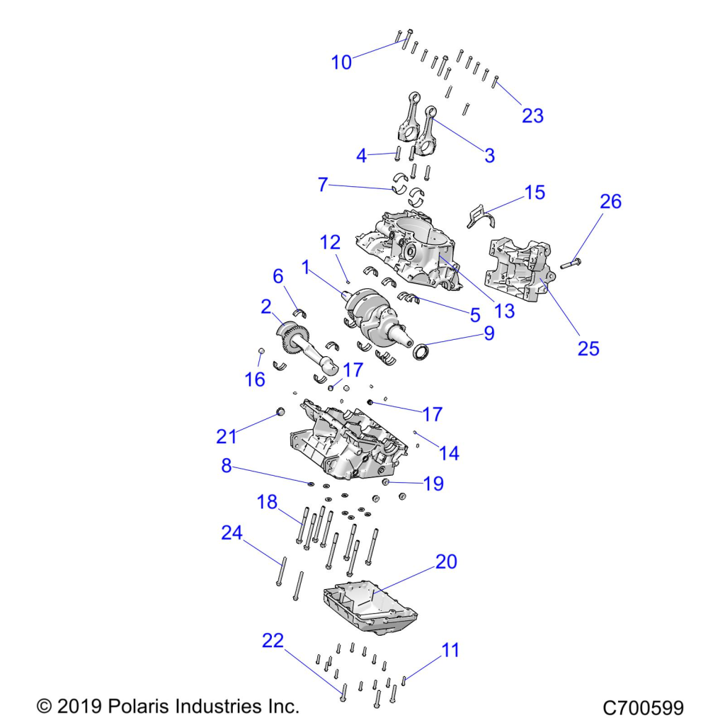 Foto diagrama Polaris que contem a peça 2207831