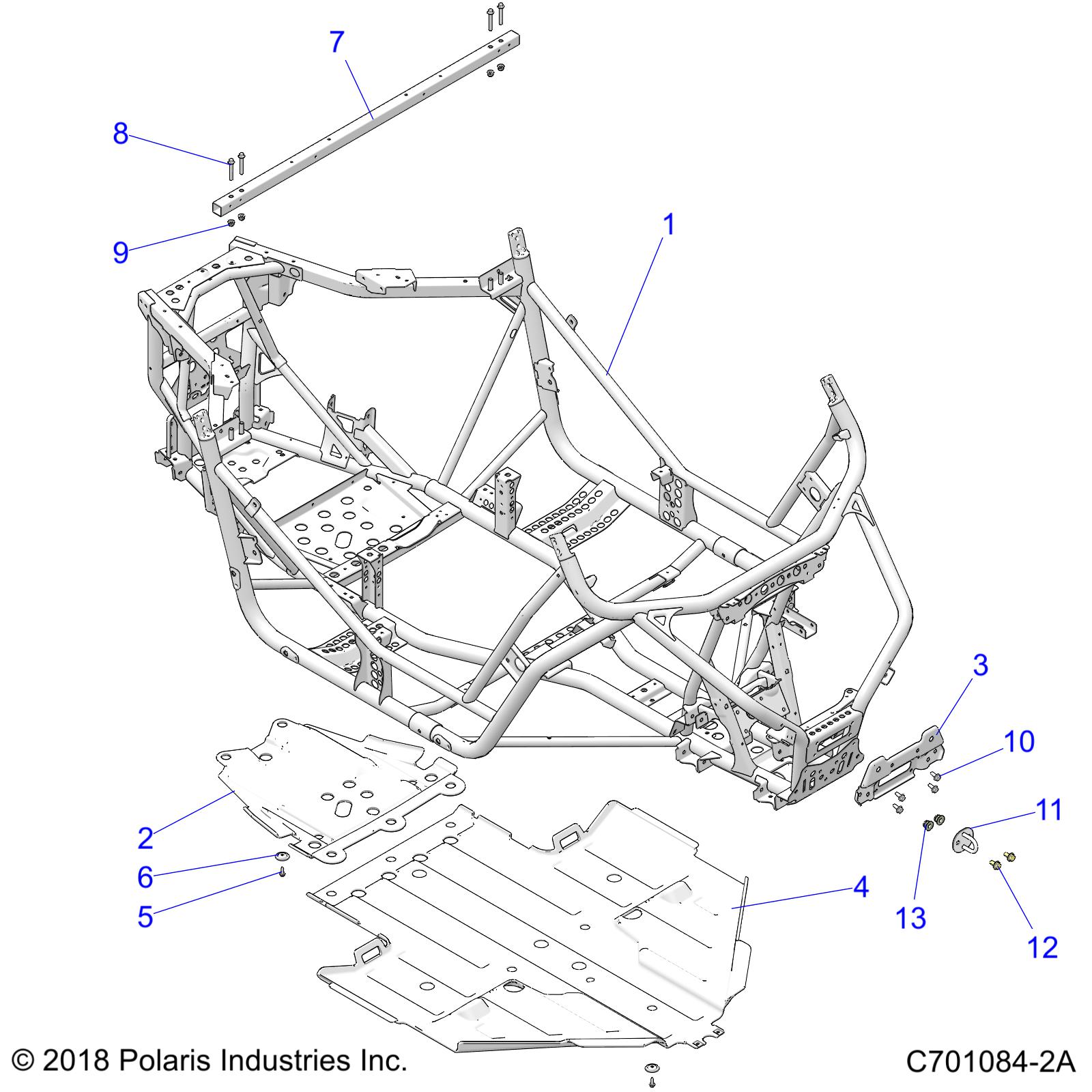 Part Number : 1028031-458 WELD-MAIN FRAME BLK