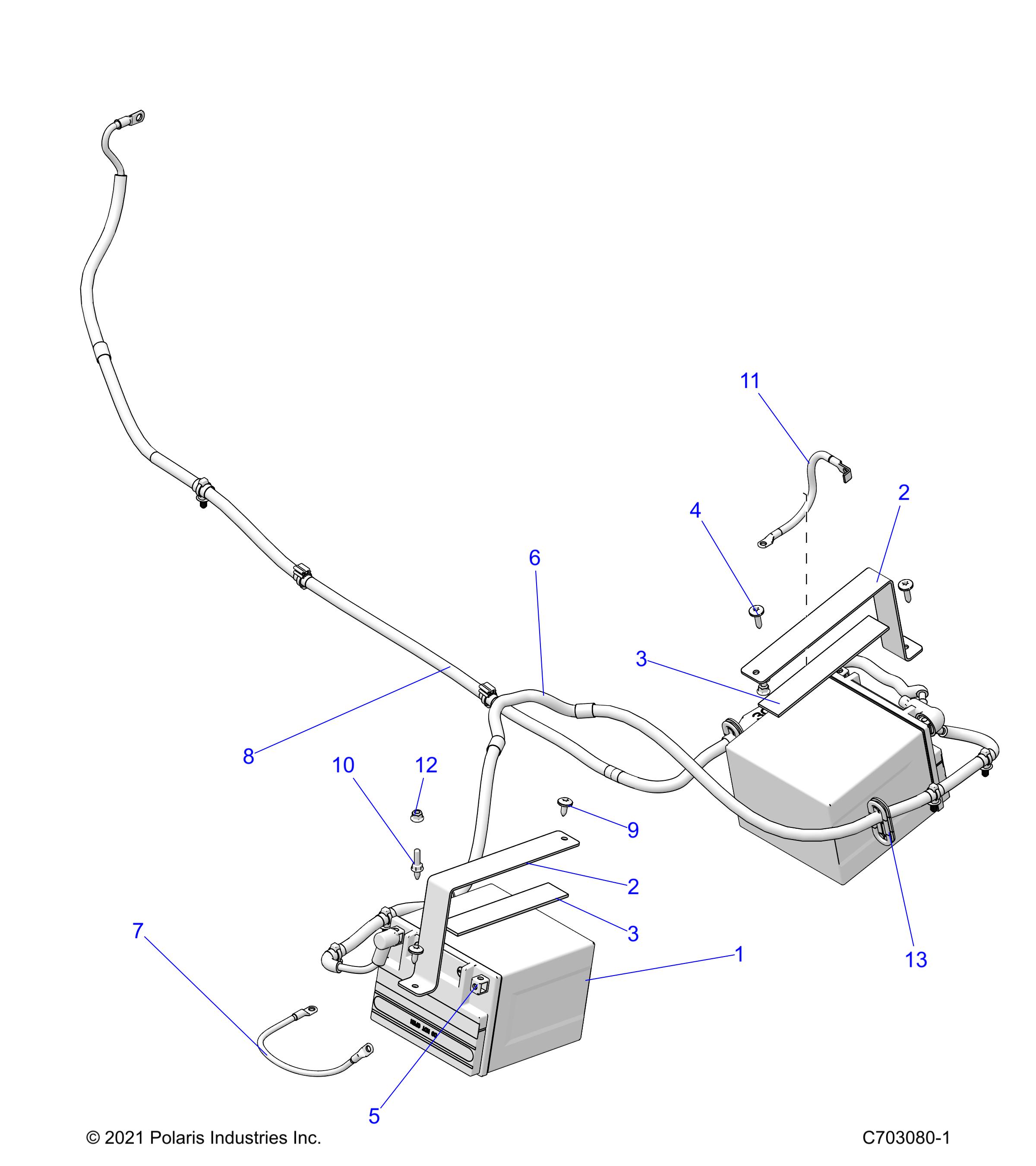 Foto diagrama Polaris que contem a peça 4081123