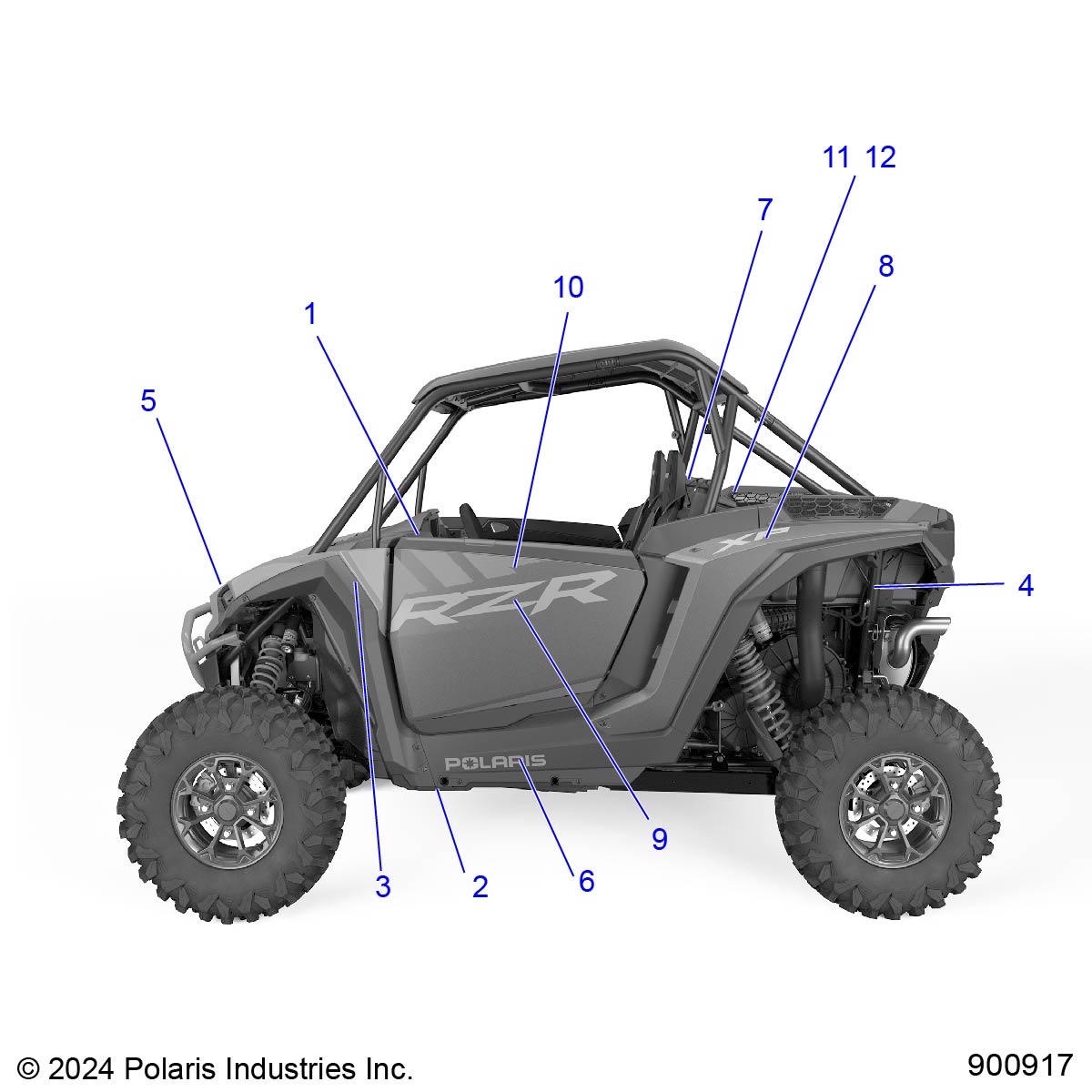 Foto diagrama Polaris que contem a peça 7201849