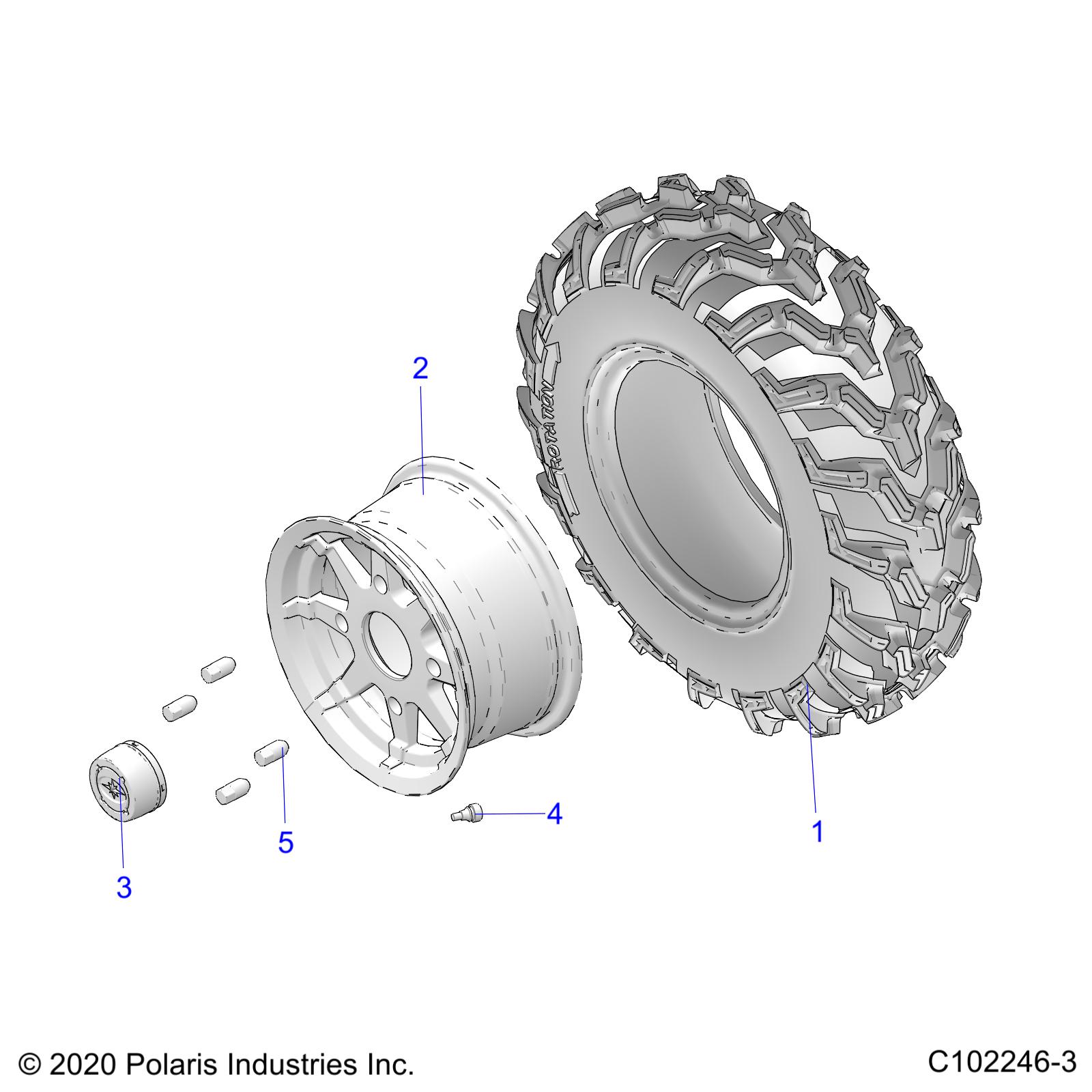 Part Number : 5415850 TIRE-FR 26X8R12 CARLISLE E-MK