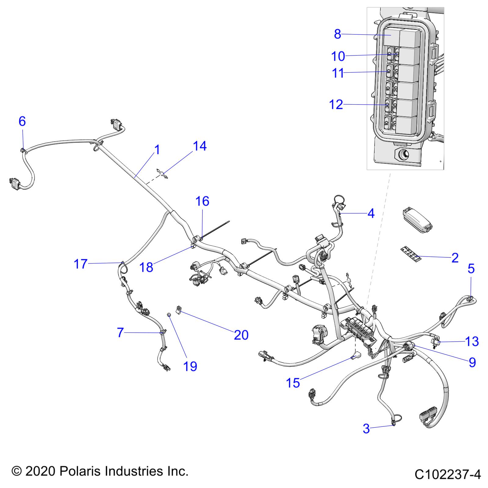 Part Number : 2414895 MAIN HARNESS  SPORTSMAN 570 TO