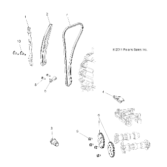 Part Number : 3023501 CAMCHAIN TENSIONER  HYD