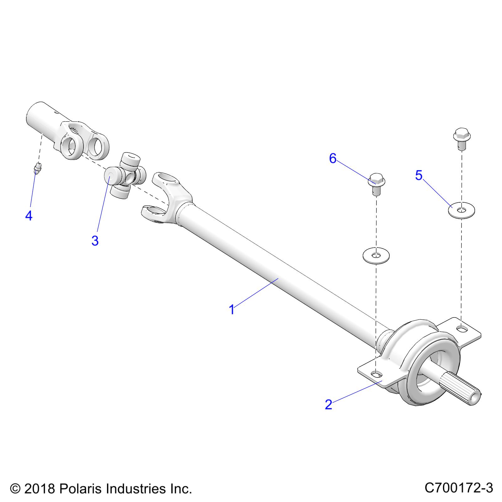 Foto diagrama Polaris que contem a peça 1334312