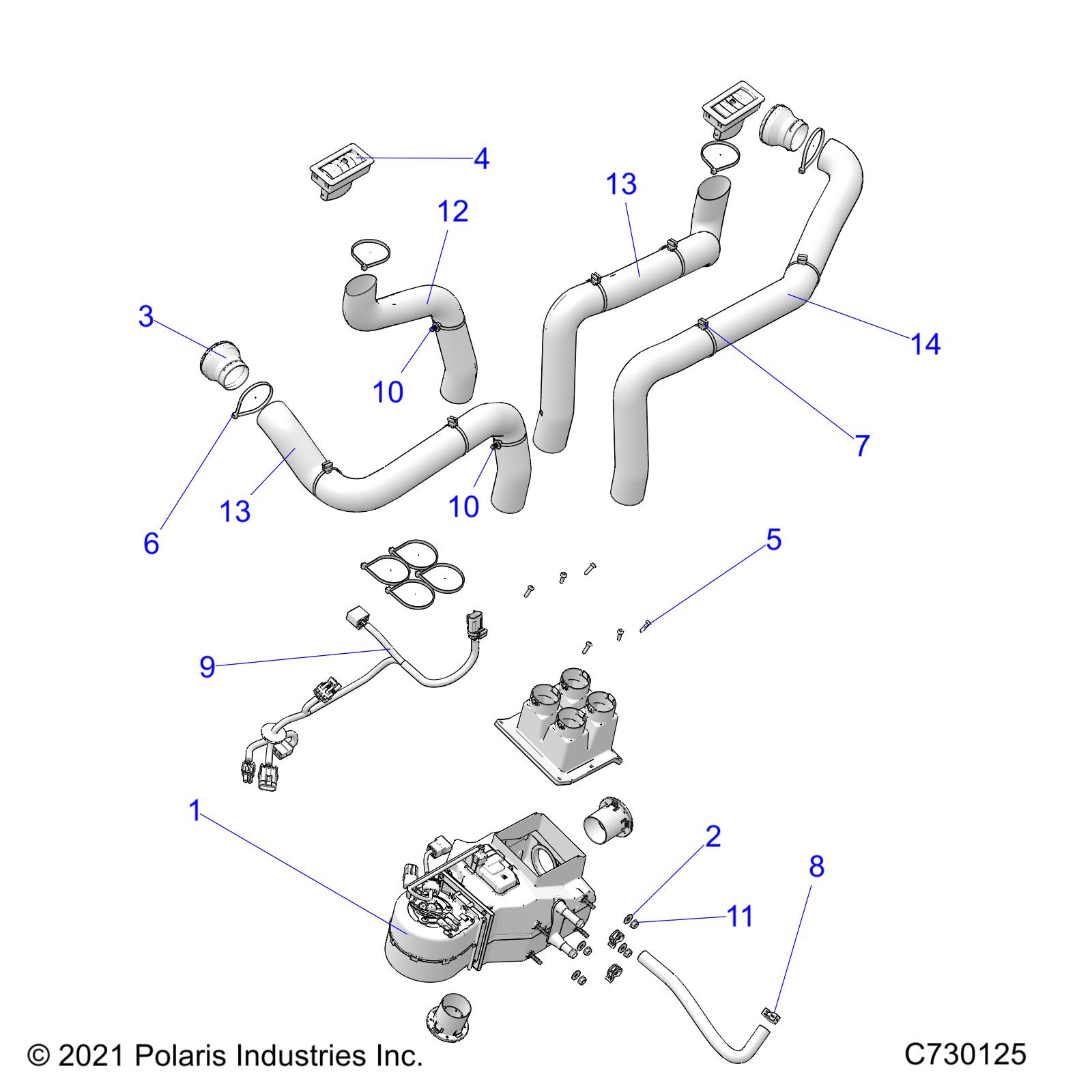 Part Number : 2415959 HRNS-ACCY HEATER MAIN