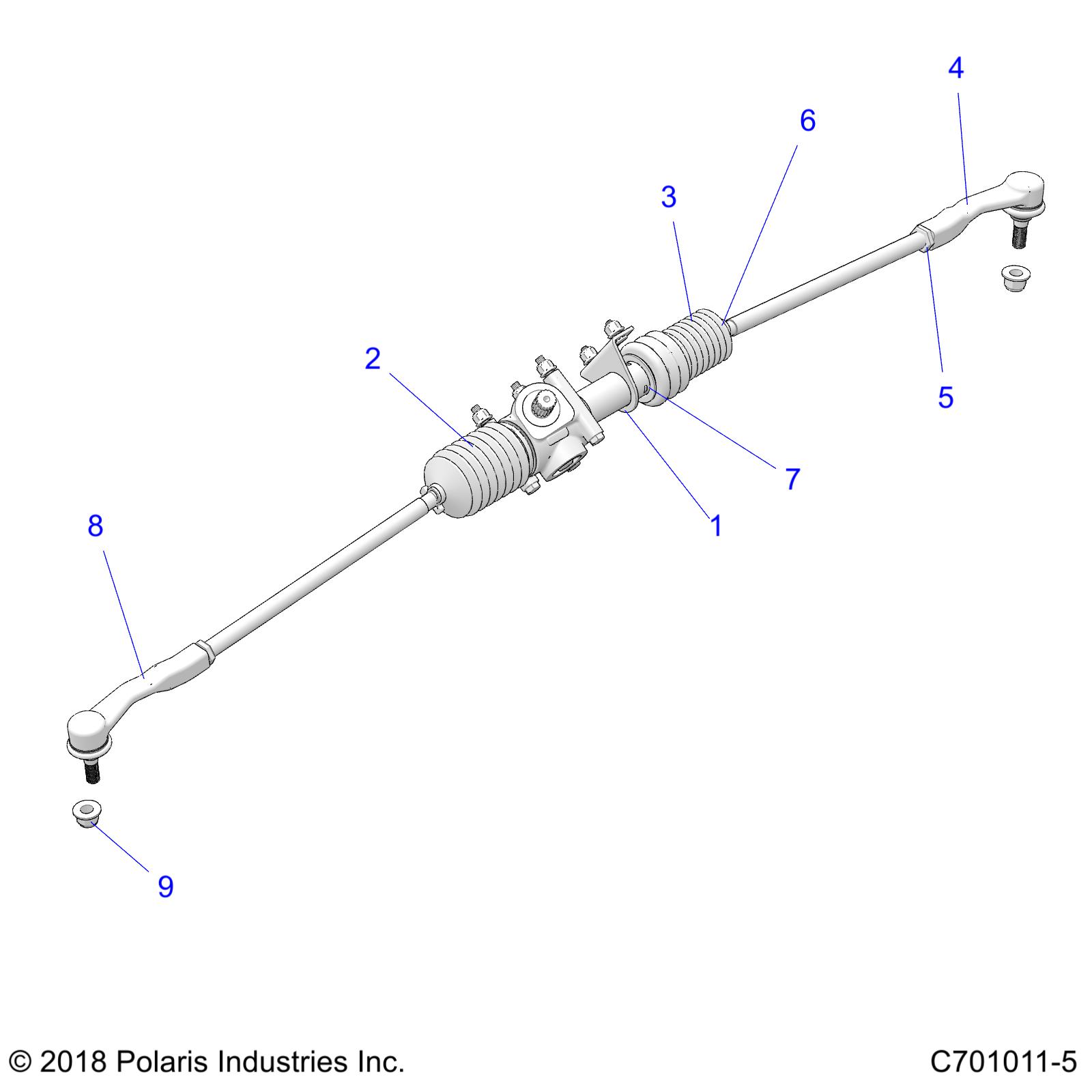 Part Number : 1823994 STEERING GEAR BOX ASSEMBLY