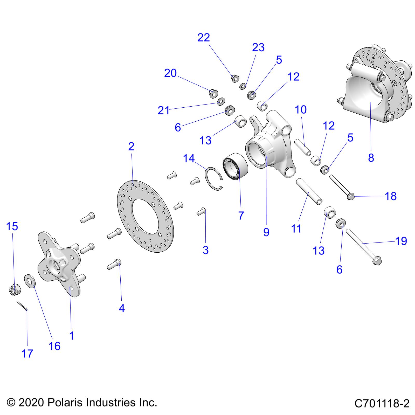 Foto diagrama Polaris que contem a peça 5139991