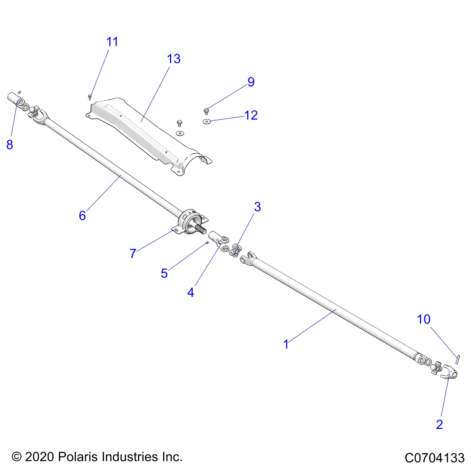 Part Number : 1333194 FRONT PROPSHAFT ASSEMBLY